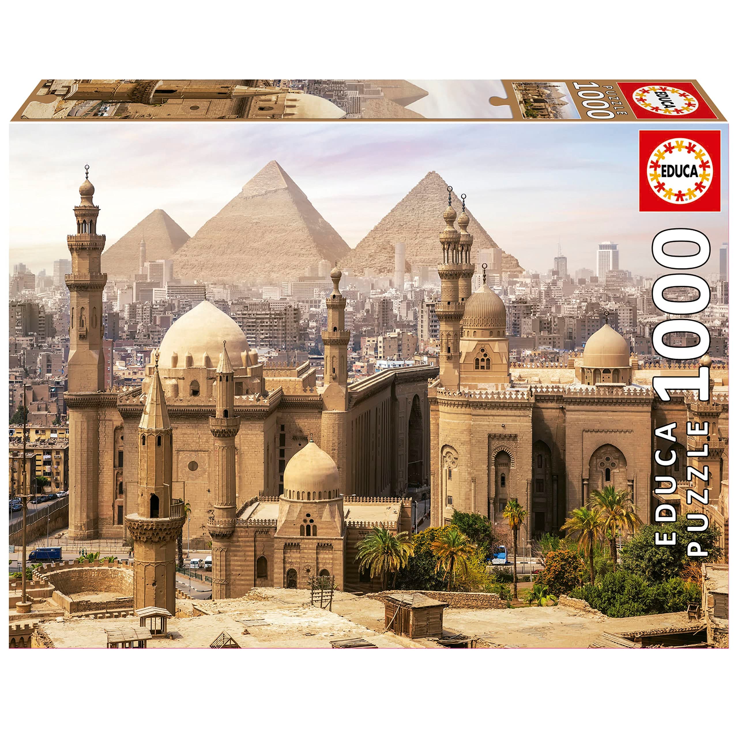 Educa - 1000 piece puzzle for adults | Cairo, Egypt. Includes Fix Puzzle glue. From 14 years old (19611)