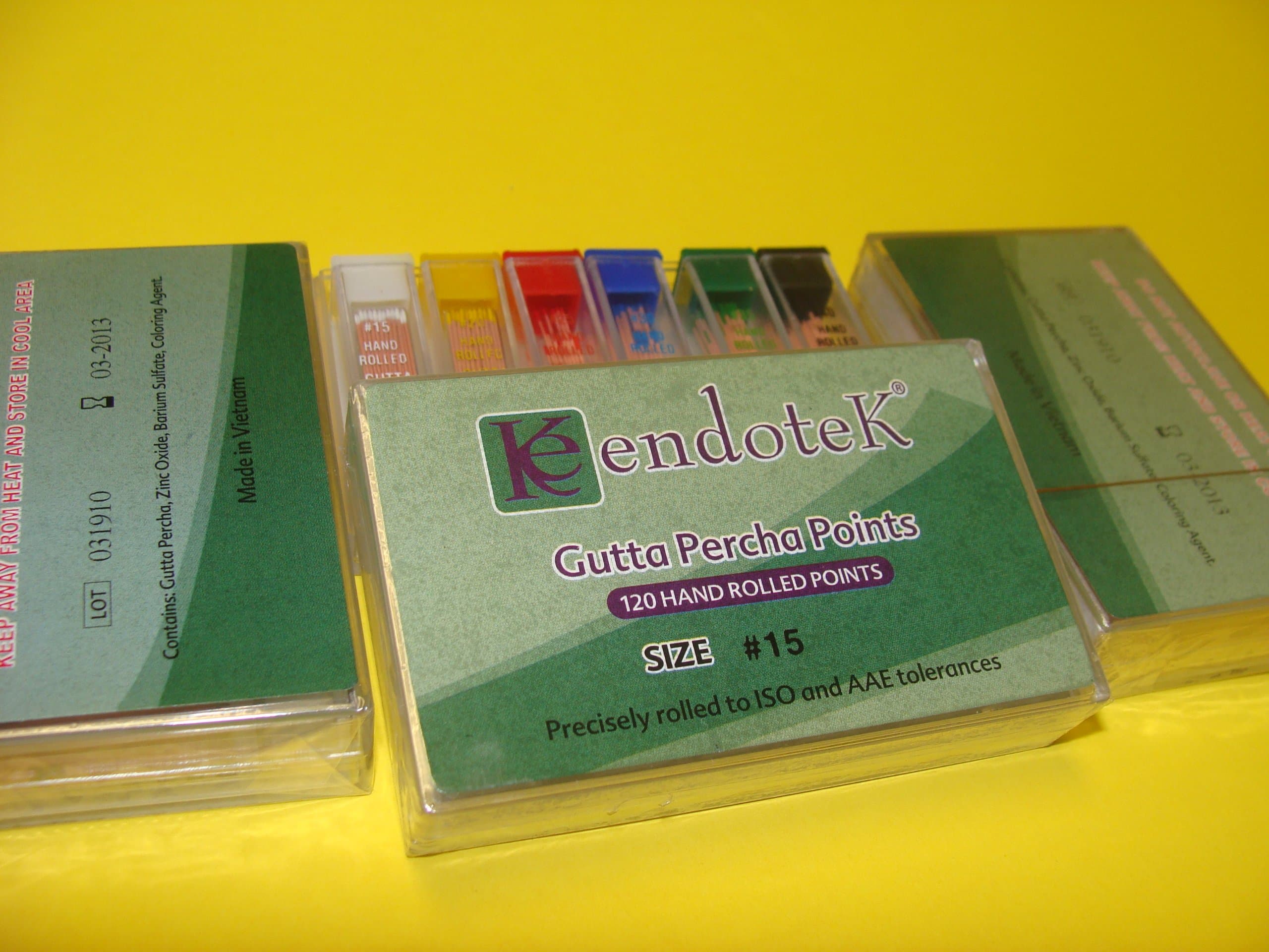 Dental Gutta percha Points No 15 /120 Points KIT /3 BOX ENDOTEK