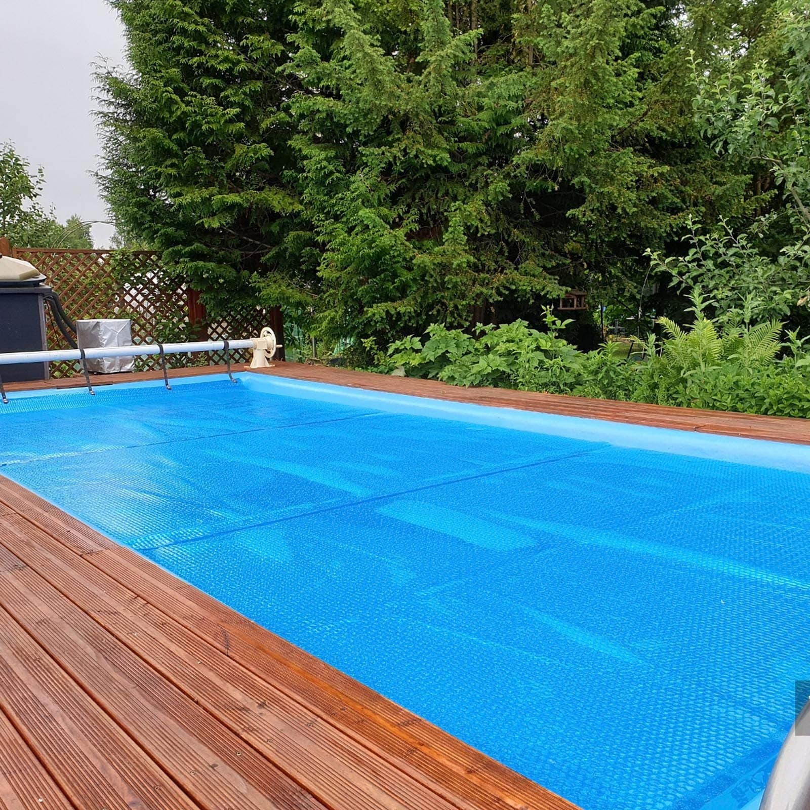 Bubble Summer Solar Pool Cover, Rectangle Heating Blanket Heavy Duty Tarpaulin with Grommets, for Inflatable Swimming Pools, In-Ground Pools (Size : 2m x 3m(6ft×10ft))