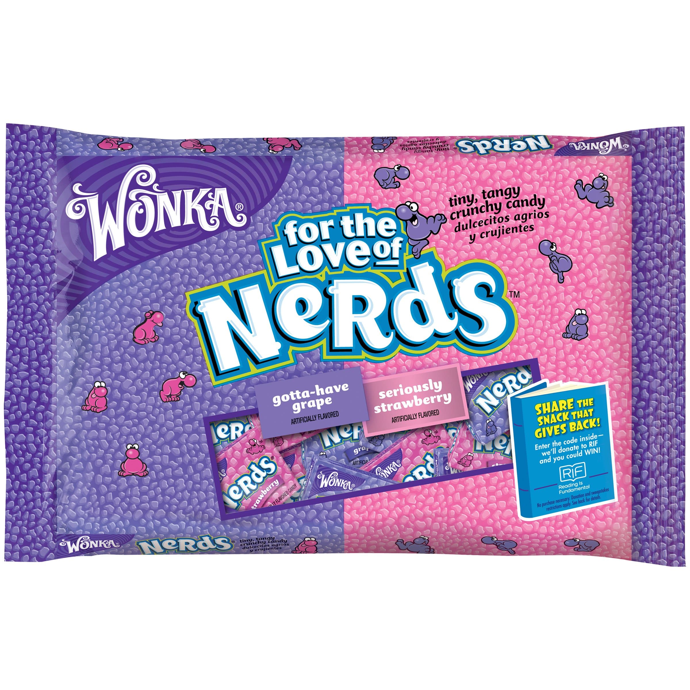 Grape And Strawberry Nerds, 12 Oz Bag