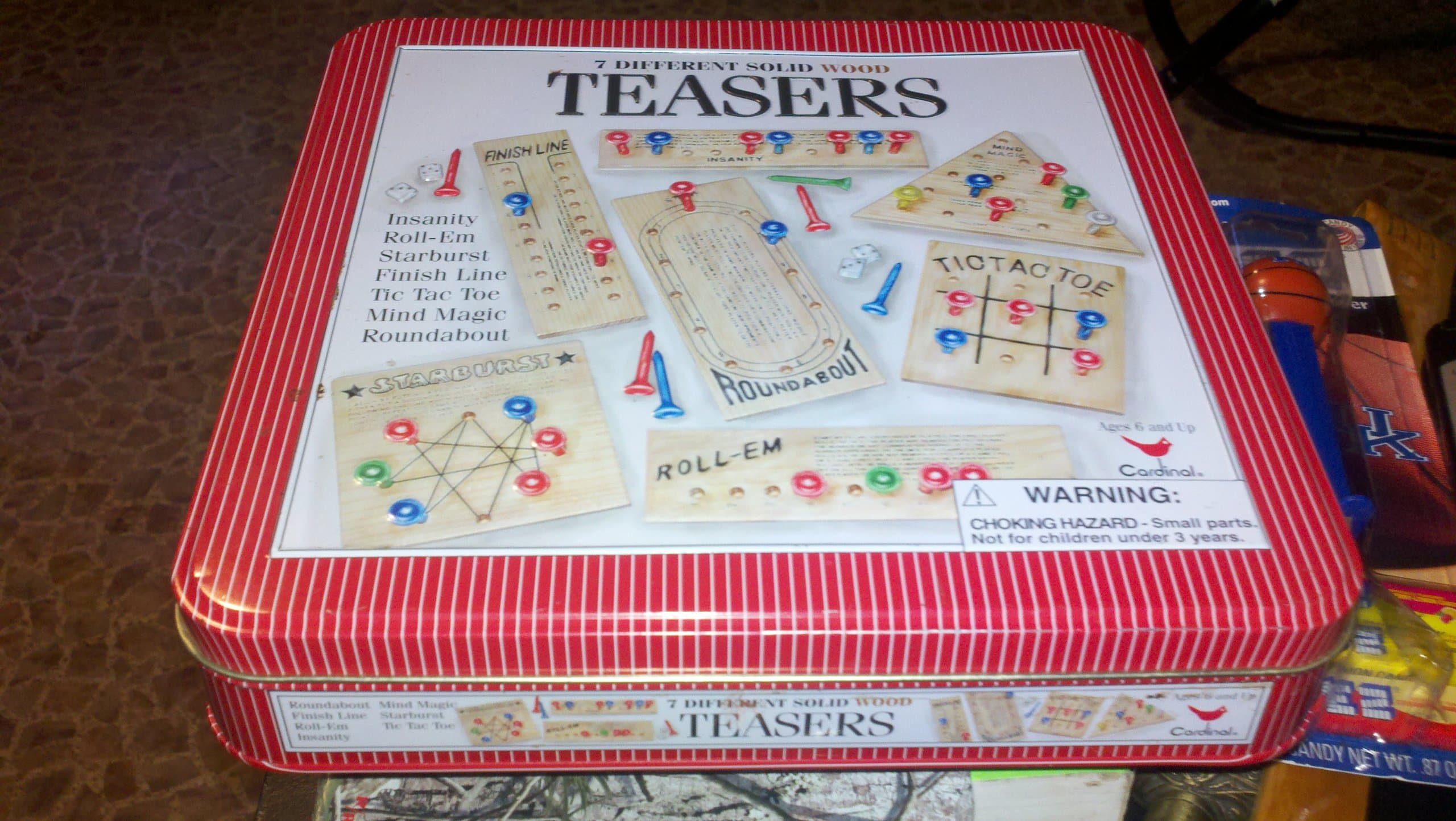 7 different solid wood teasers