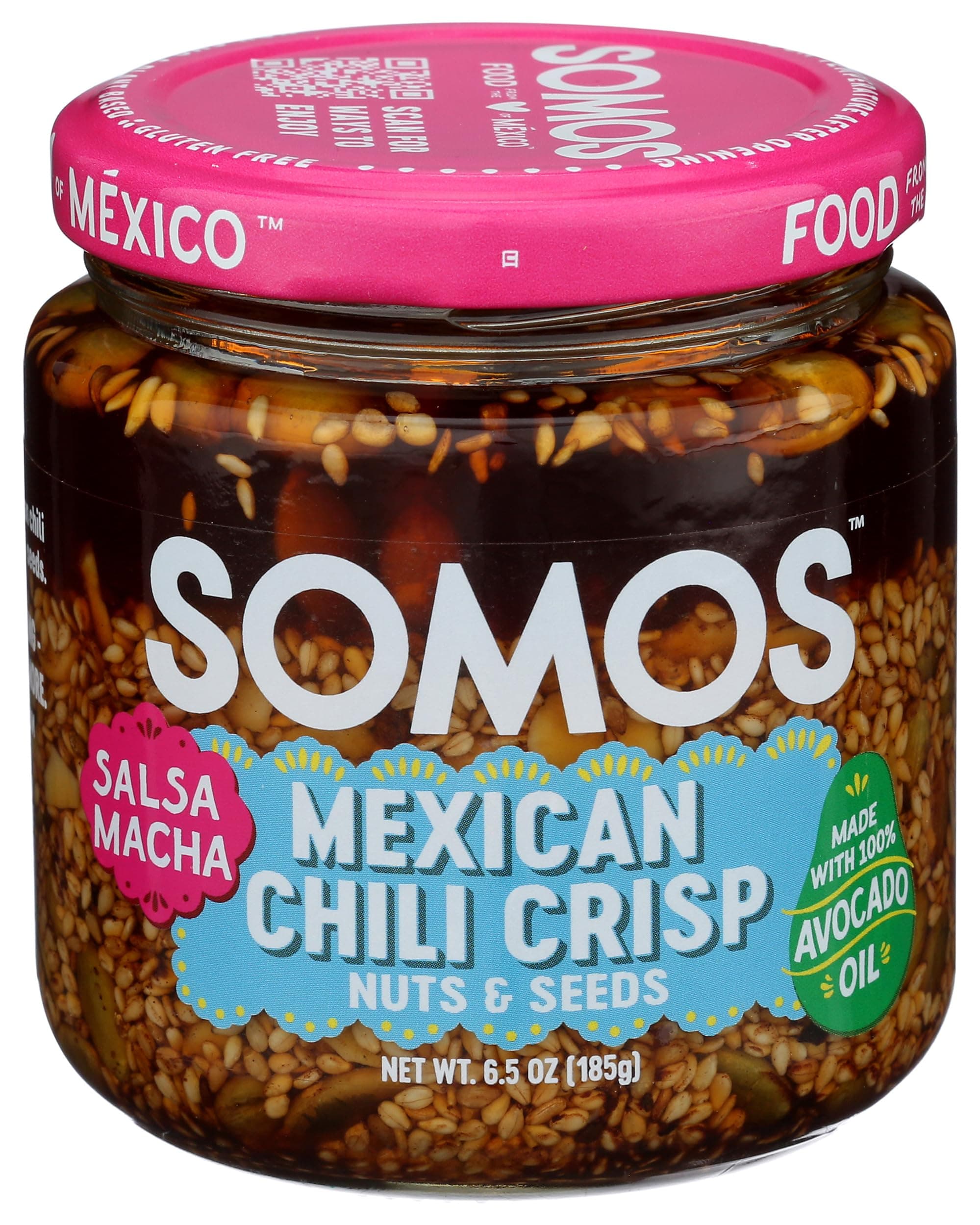 Generic S.omos Salsa Macha with Nuts Seeds 6.5 oz (Pack of 6)