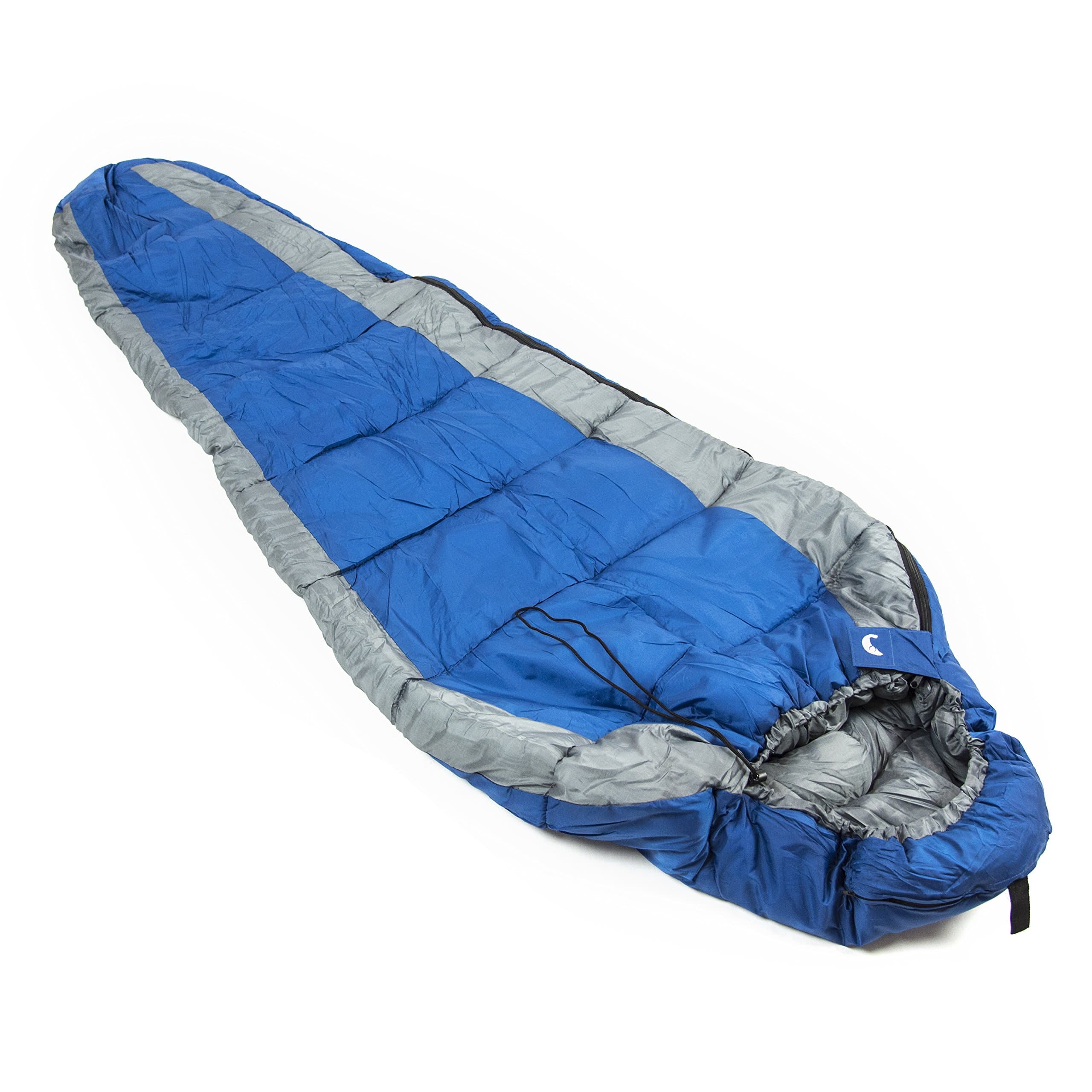 Mummy Sleeping Bag - 3 Seasons, 40 Degrees (Blue)
