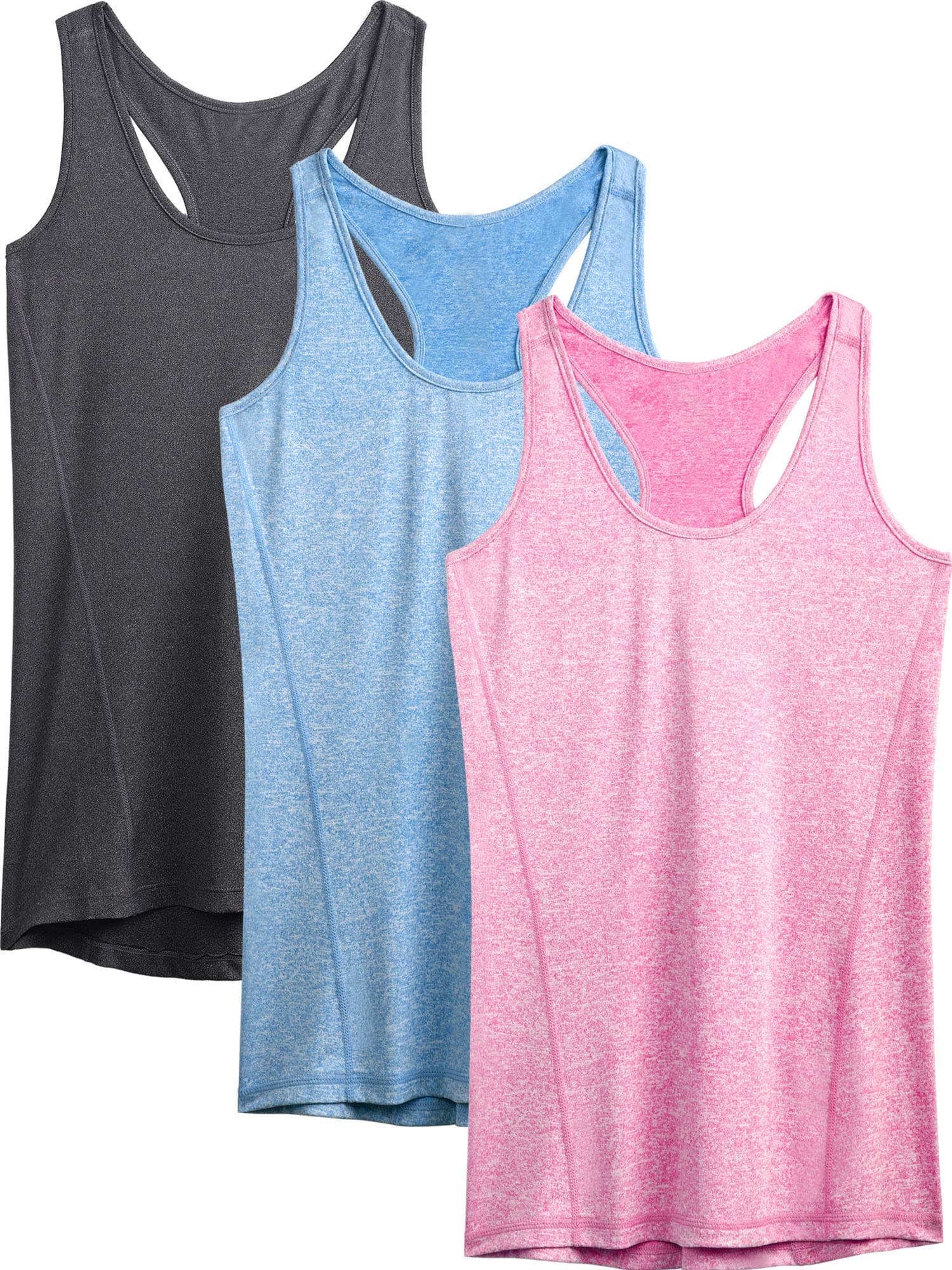 NELEUSWomen's 3 Pack Compression Base Layer Dry Fit Tank Top