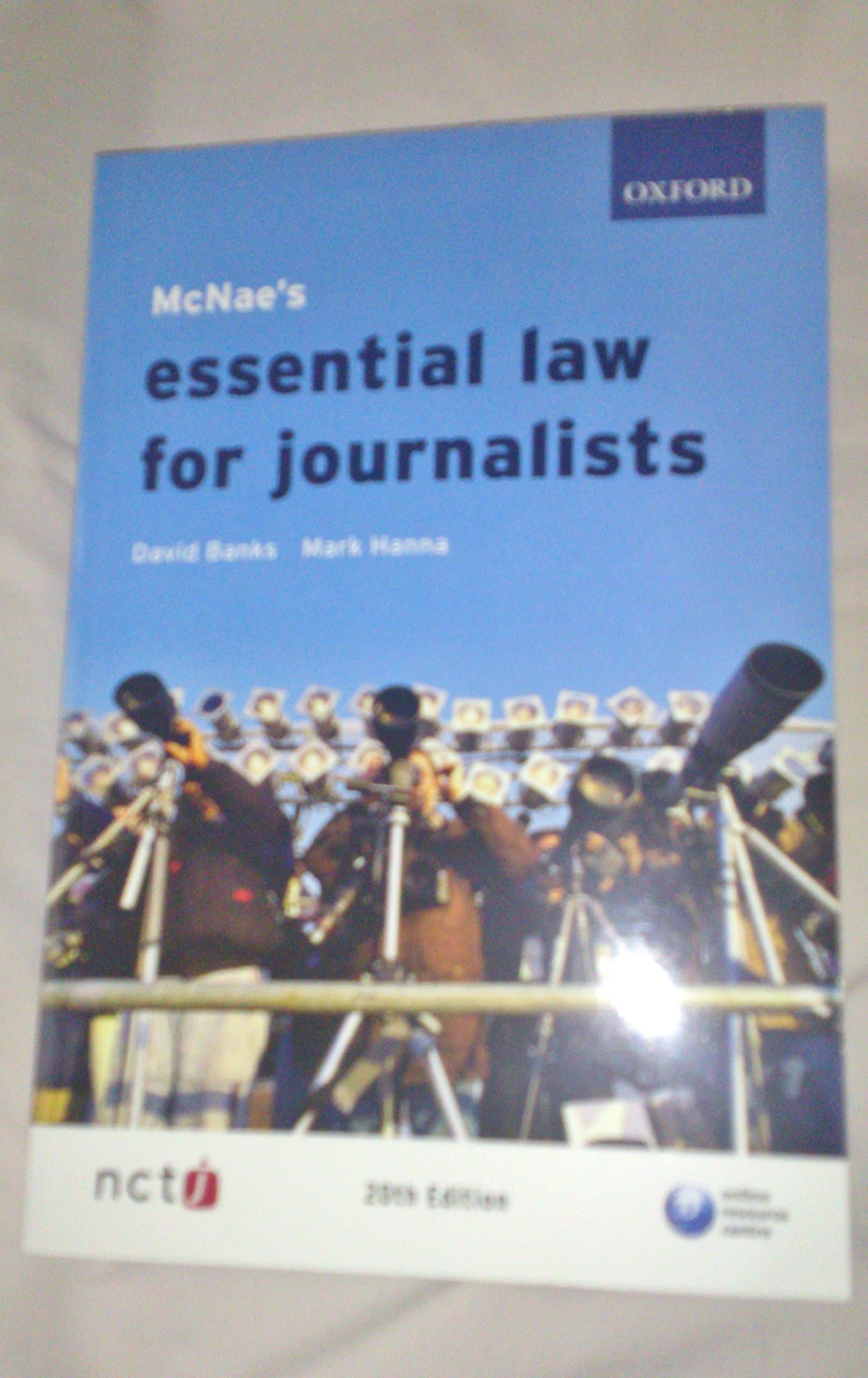 McNae's Essential Law for Journalists 20th Edition
