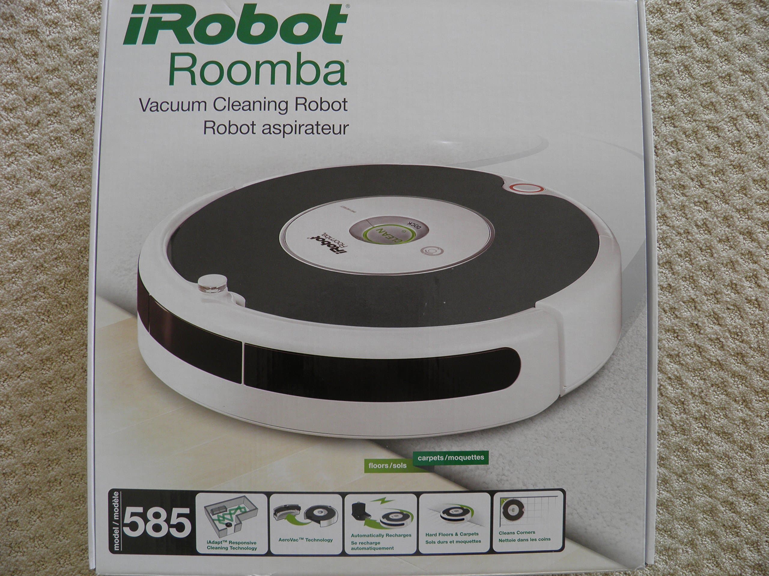 iRobot 58502 Vacuuming Robot Pet, White/Black