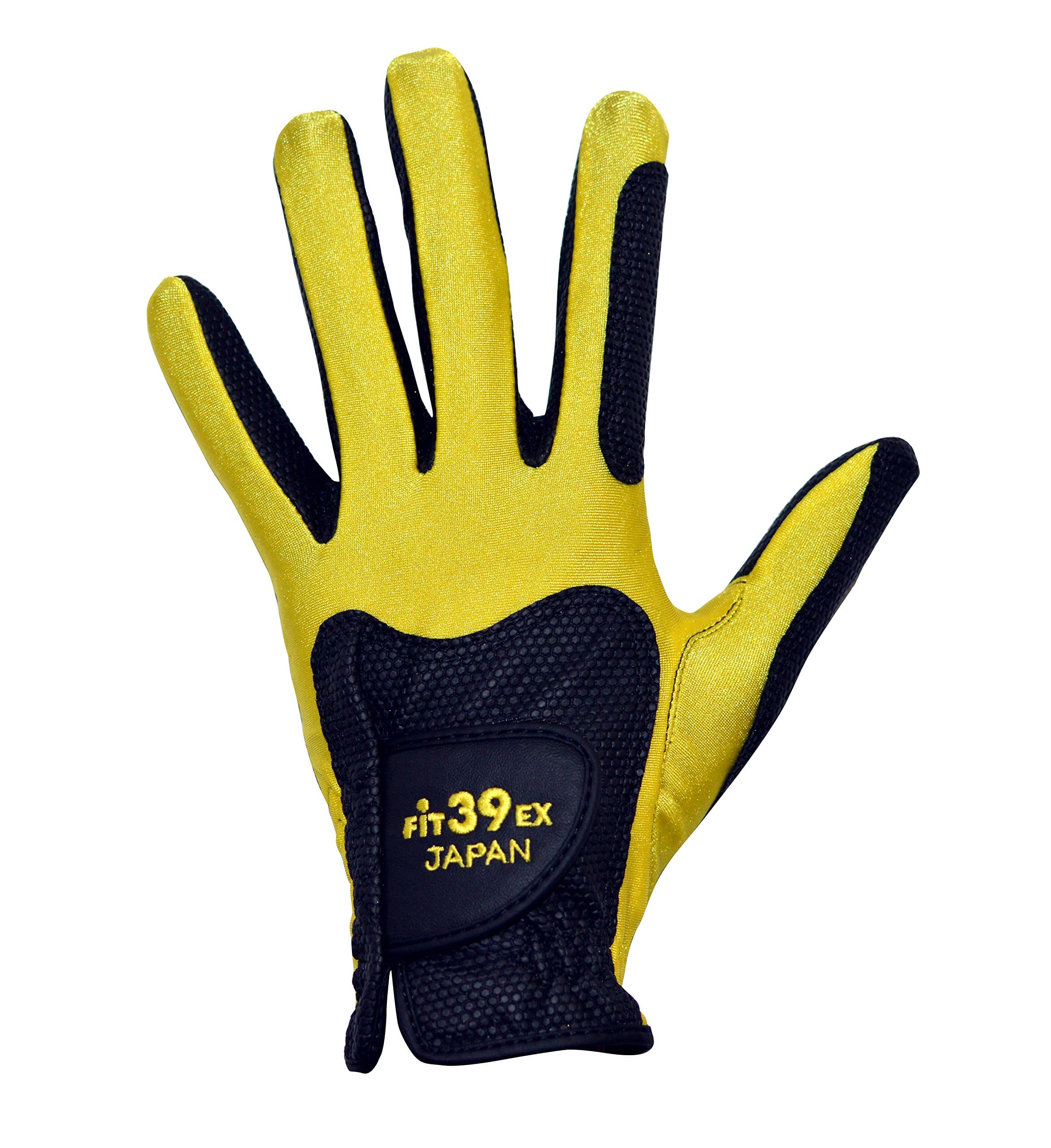 EX Golf Gloves (Black/Gold) (Medium)