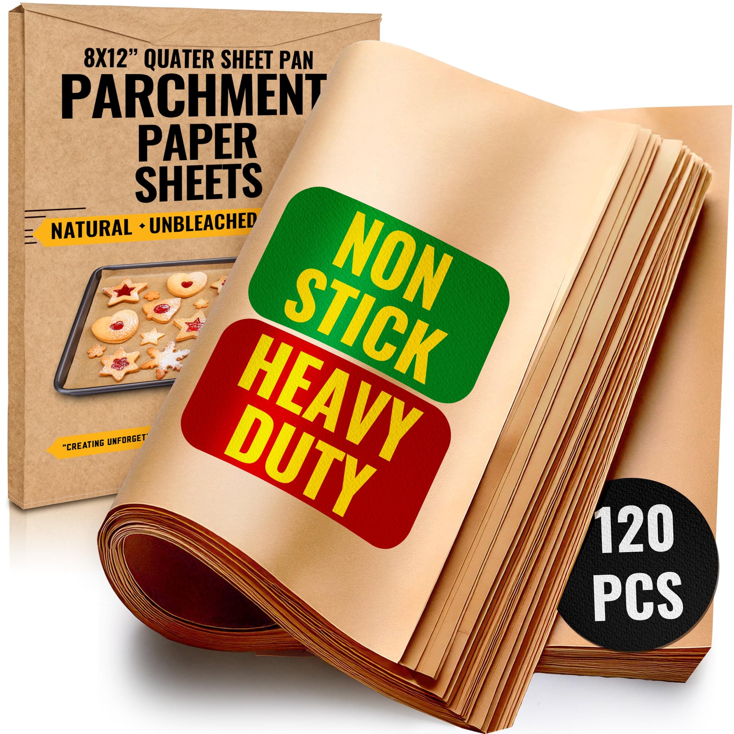 8x12 Unbleached Parchment Paper Sheets