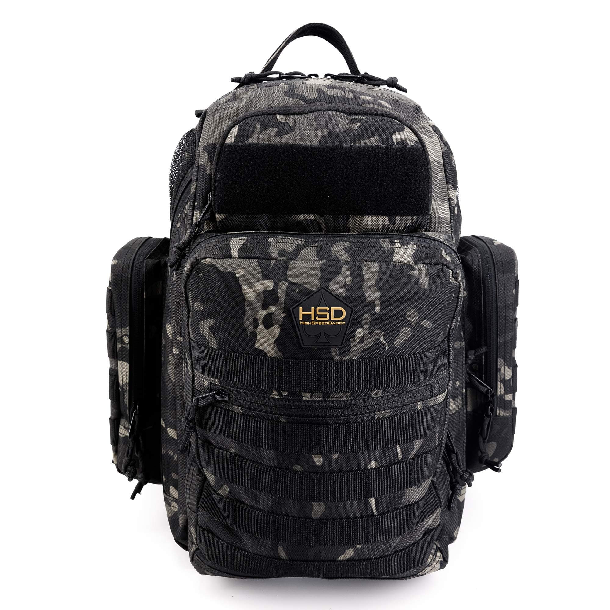 HighSpeedDaddy Baby Diaper Bag Backpack PLUS Diaper Changing Mat - Extra Large Capacity Bag with Integrated Stroller/Luggage Strap + Insulated Holders - High Grade Multi-Purpose Bag for Dads & Moms