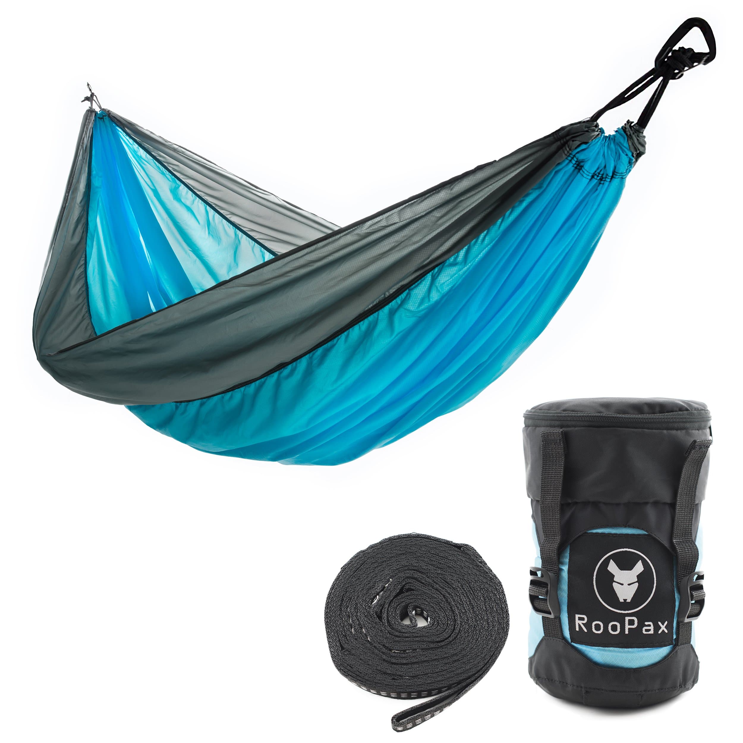 Roopax Double Pouch Camping Hammock- Easy Hanging Double Hammock with Tree Straps & Carabiners, 600lbs