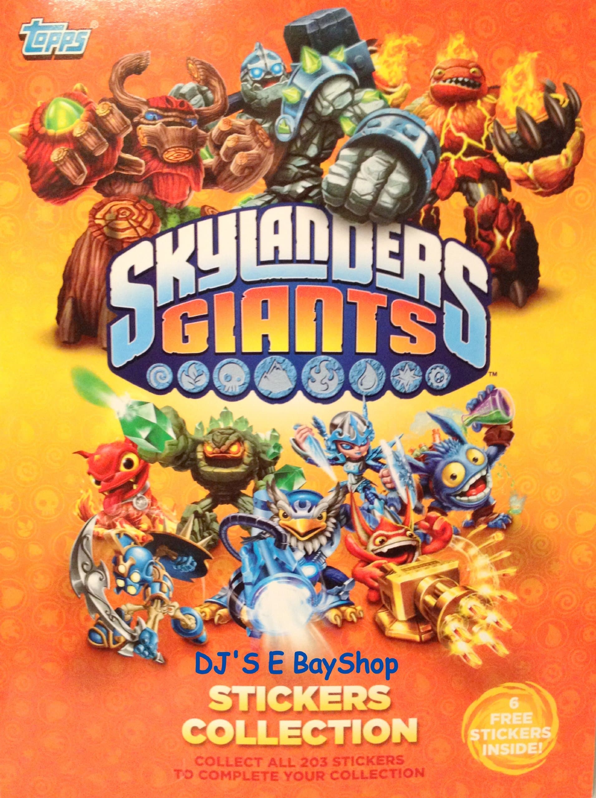 Skylanders Giants Stickers Album