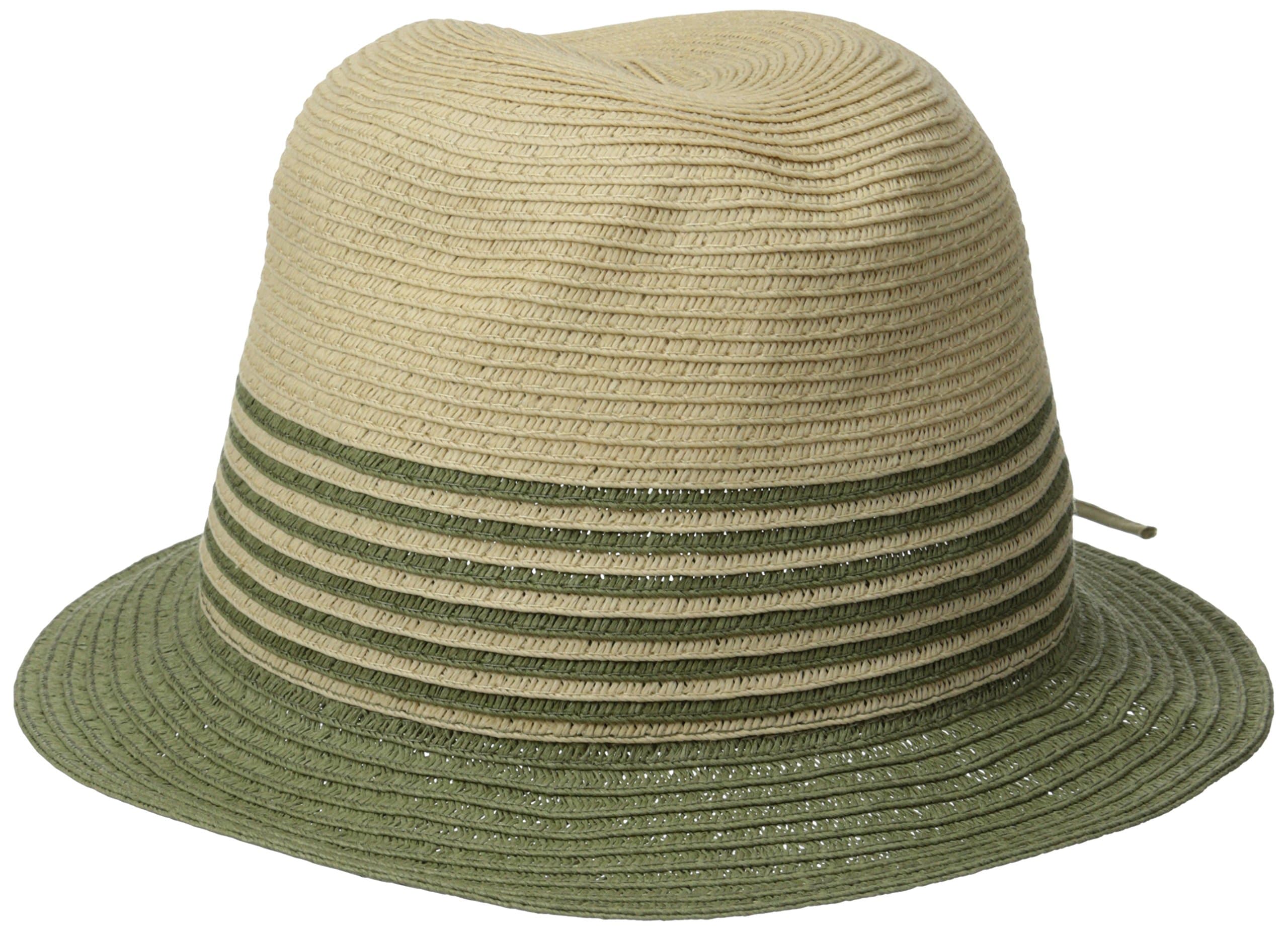 Physician Endorsed Women's Sammy D Two-Toned Packable Fedora Sun Hat, Rated UPF 50+ for Max Sun Protection