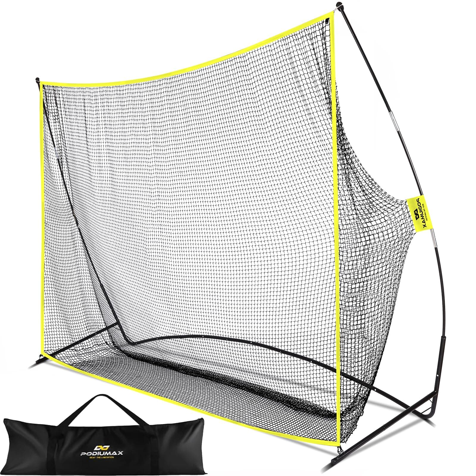 10x7ft Golf Hitting Net | Driving Range for Backyard & Indoor | Also Suitable for Soccer, Baseball, Softball Practice with Carrying Bag