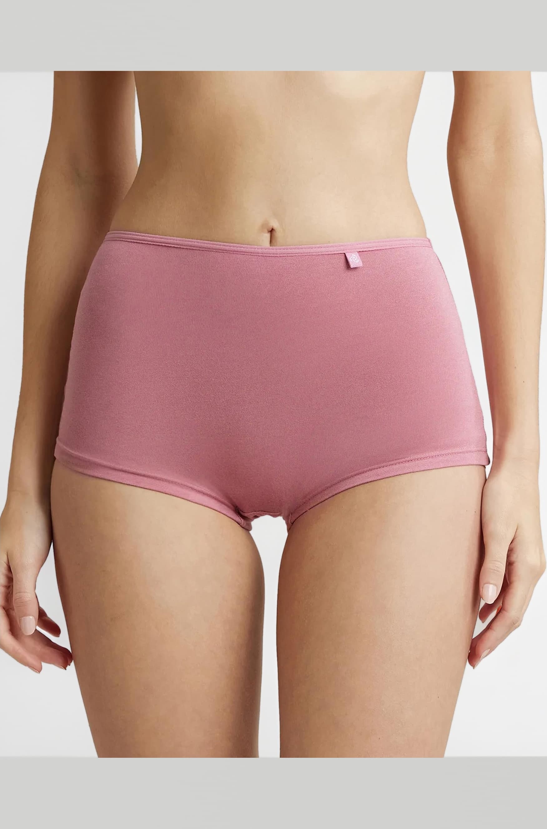 Jockey SS04 Women's High Coverage Super Combed Cotton Elastane Stretch Mid Waist Boy Shorts with Concealed Waistband and Stay Fresh Treatment