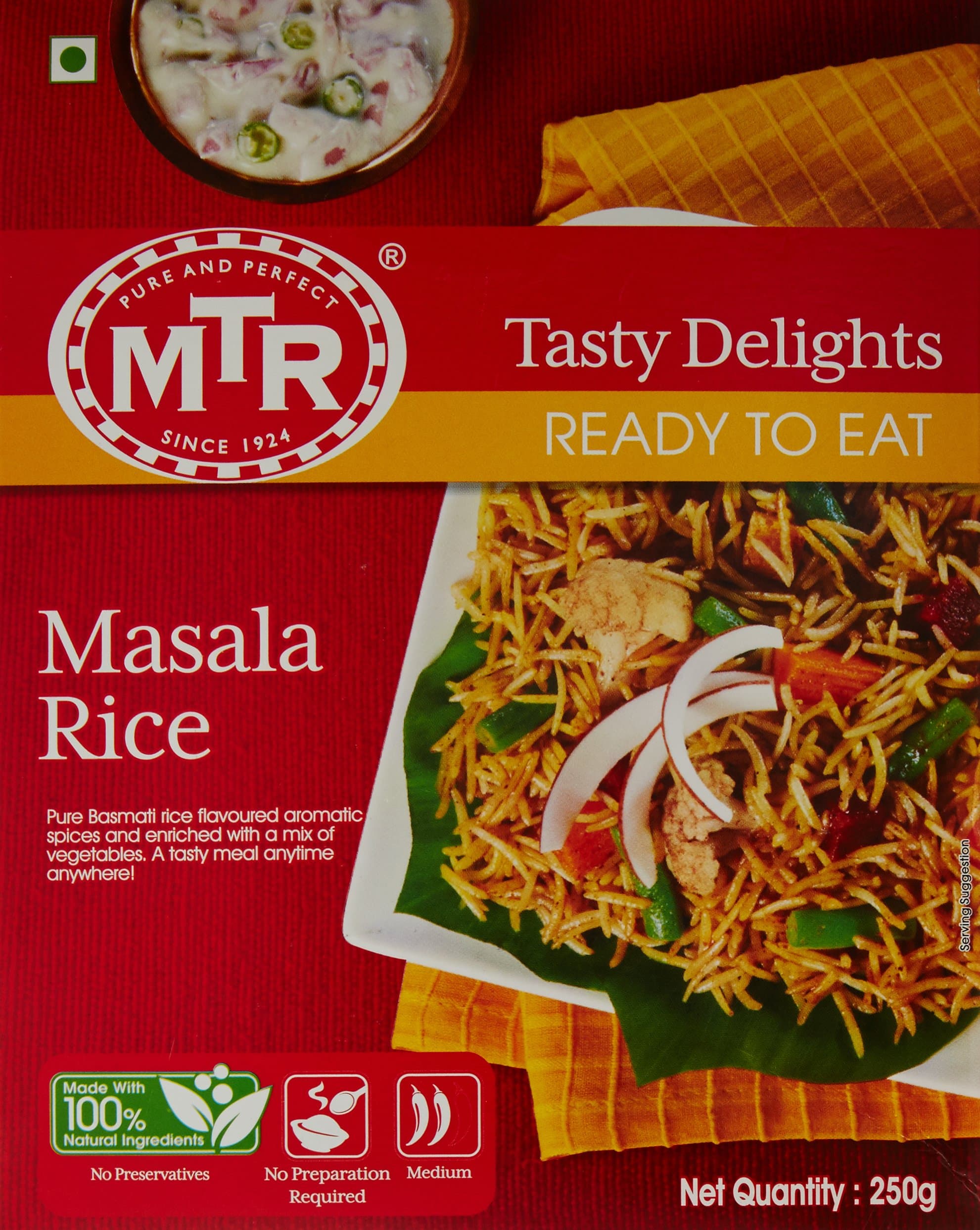 - MTR RTE Masala Rice, 250g