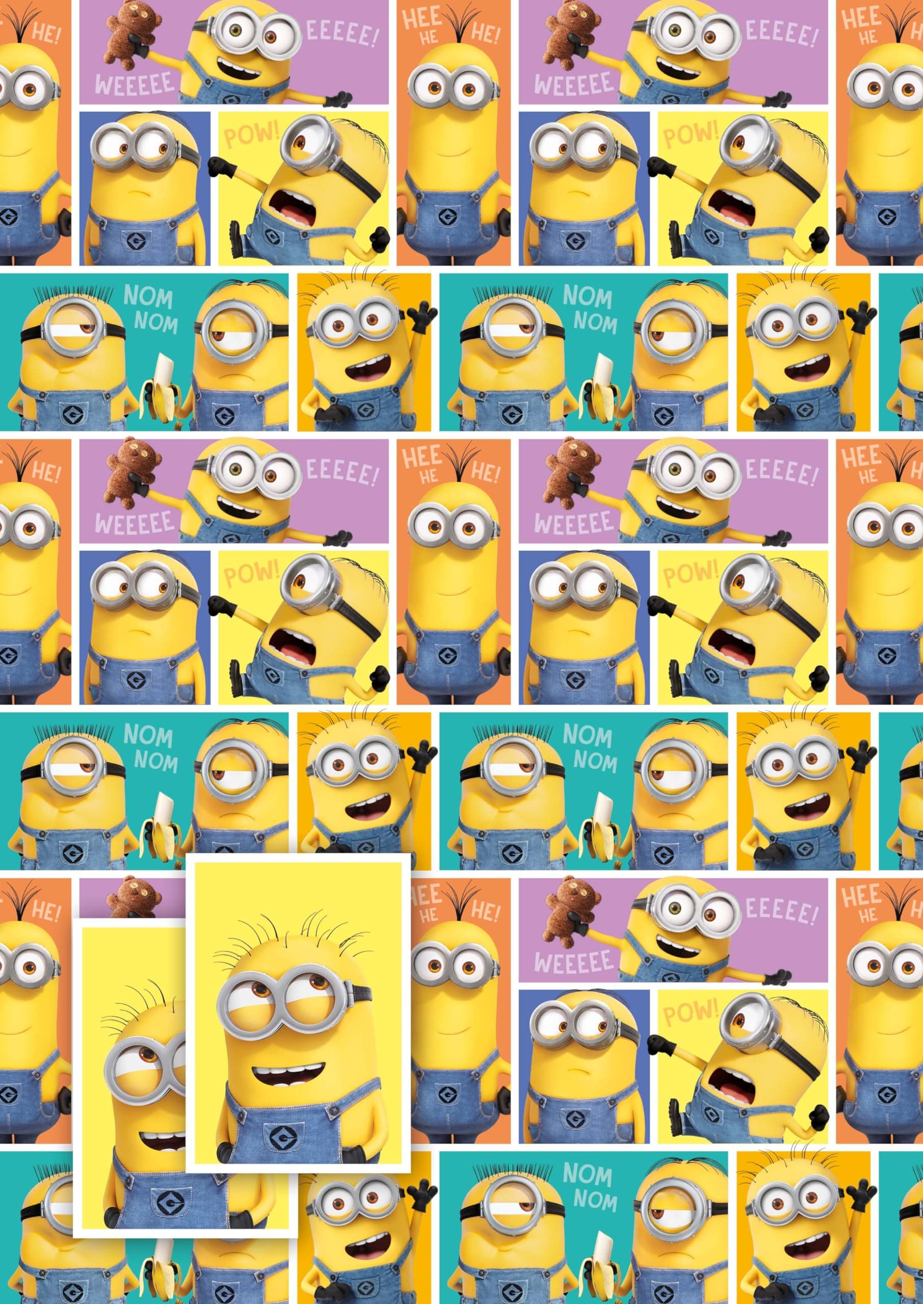 Despicable Me Wrapping Paper, Despicable Me Gift Wrap 2 Sheets 2 Tags