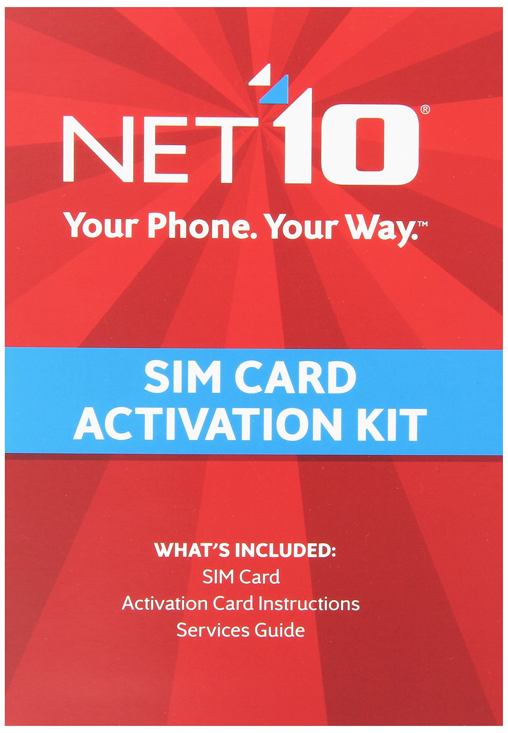 Net10 Nano Sim Card - Retail Packaging (T-Mobile Compatible)
