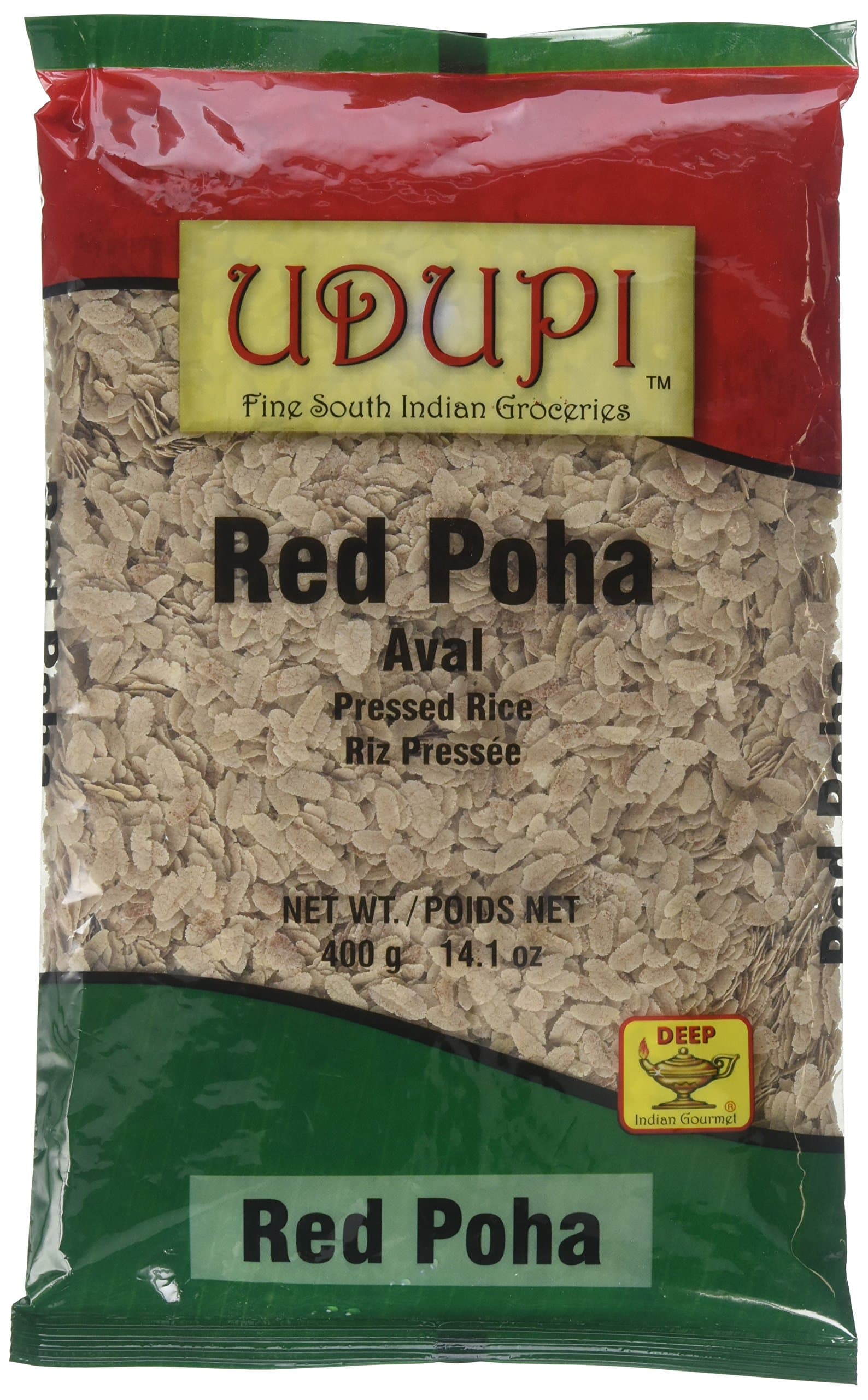 Red Poha (Flattened Red Rice) "Aval" 400 Gram