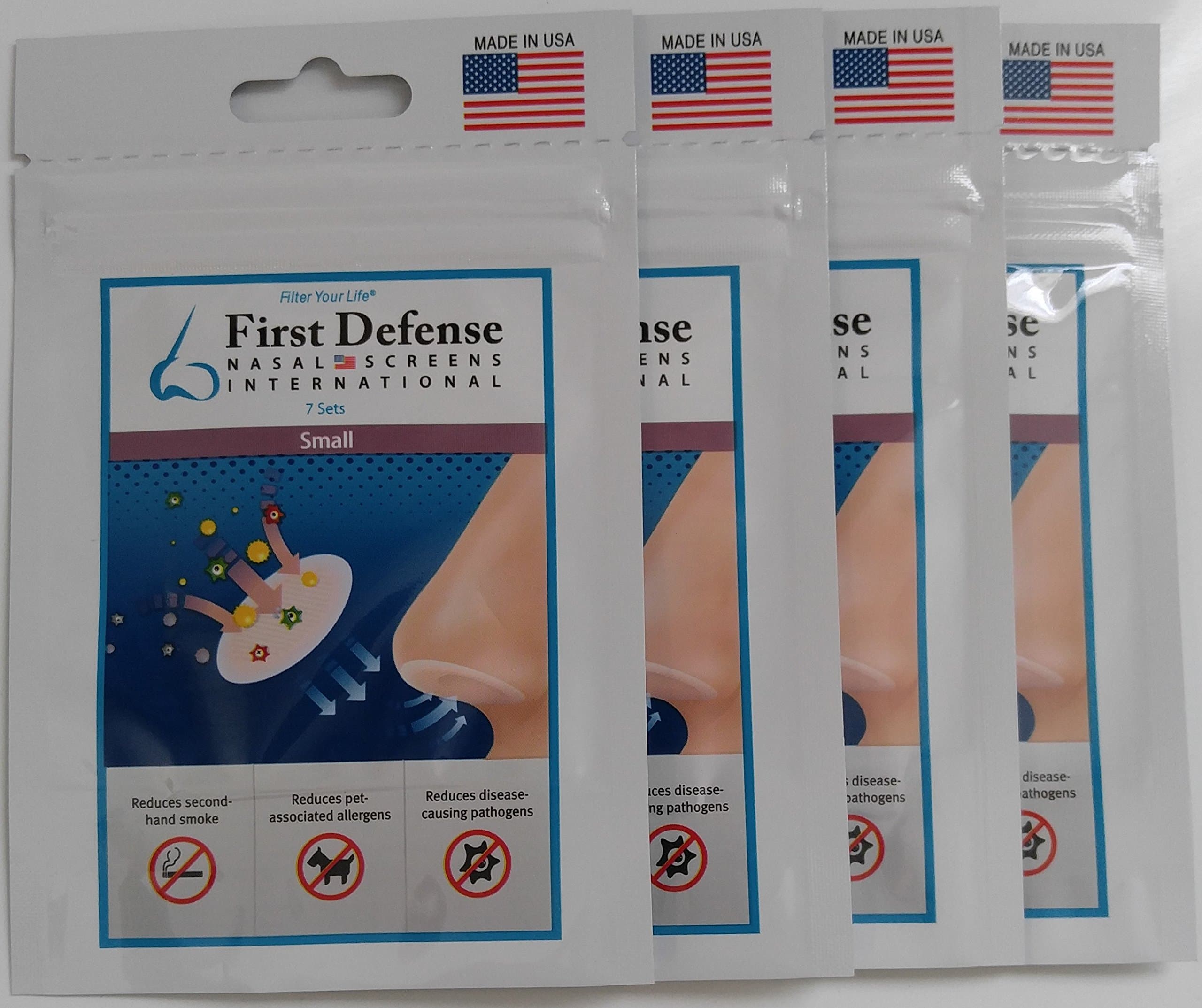 Nasal Screens - Pick-A-Size and Quantity Packs (4-Pack, Small)