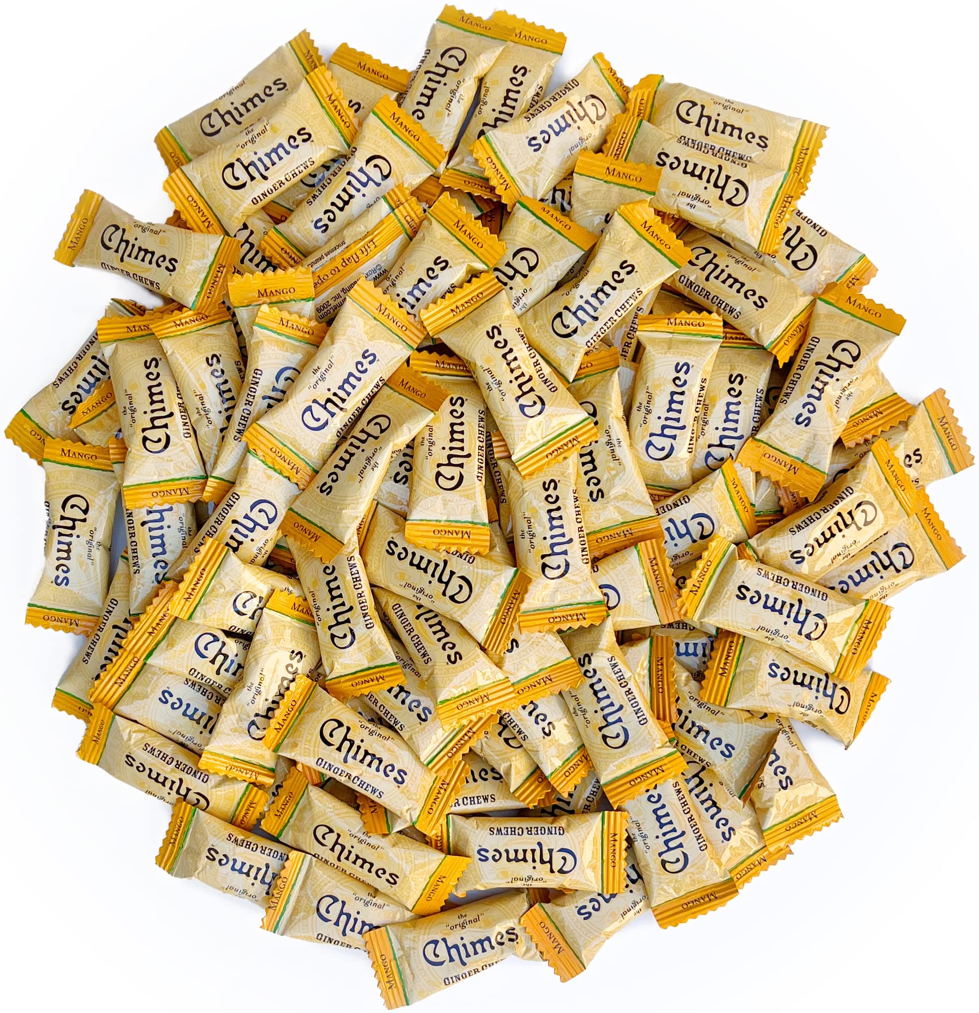Mango Ginger Chews, 1lb Bag