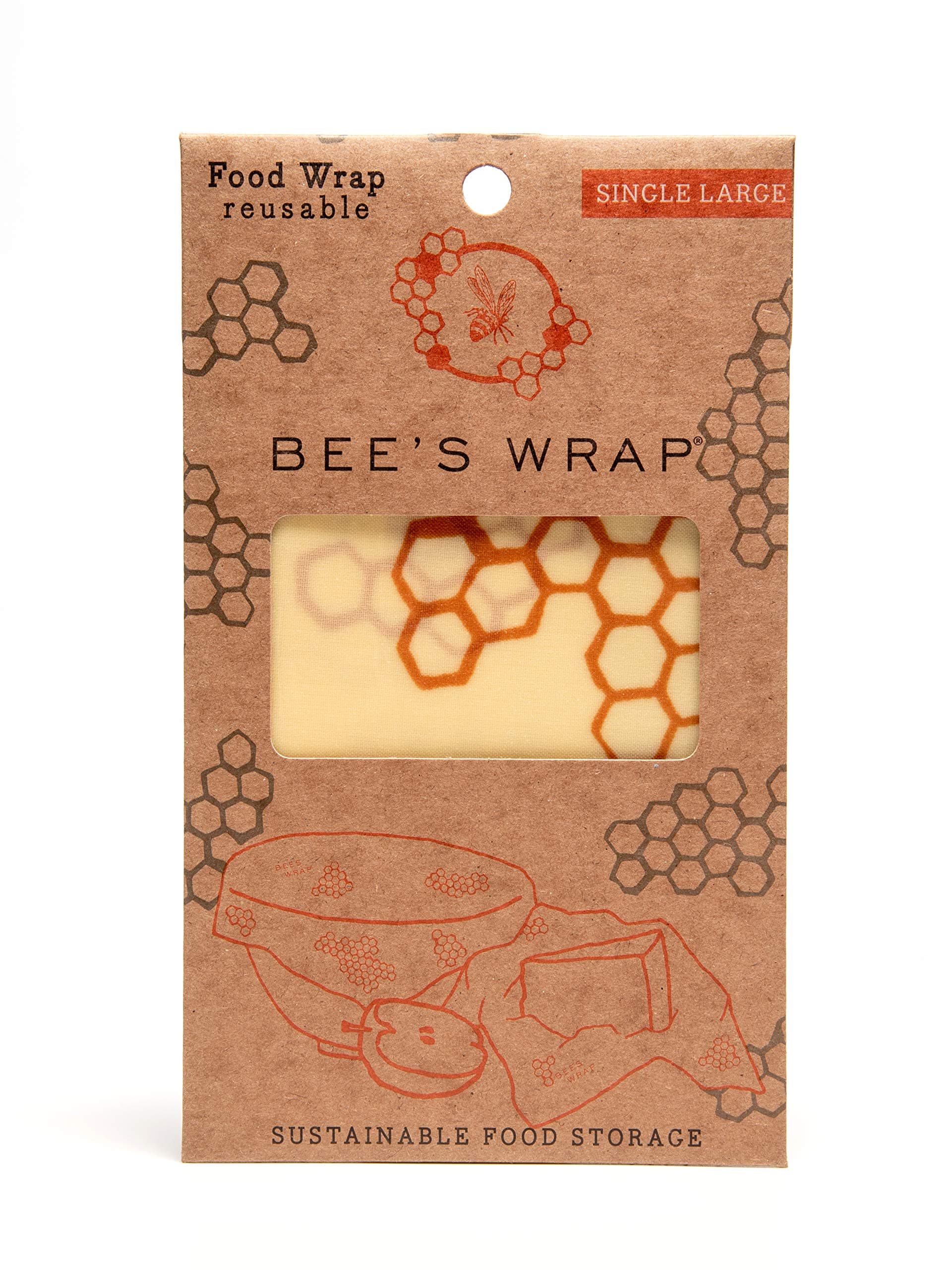 BEES WRAP Wax Cloth Food Wrap Large, 1 EA