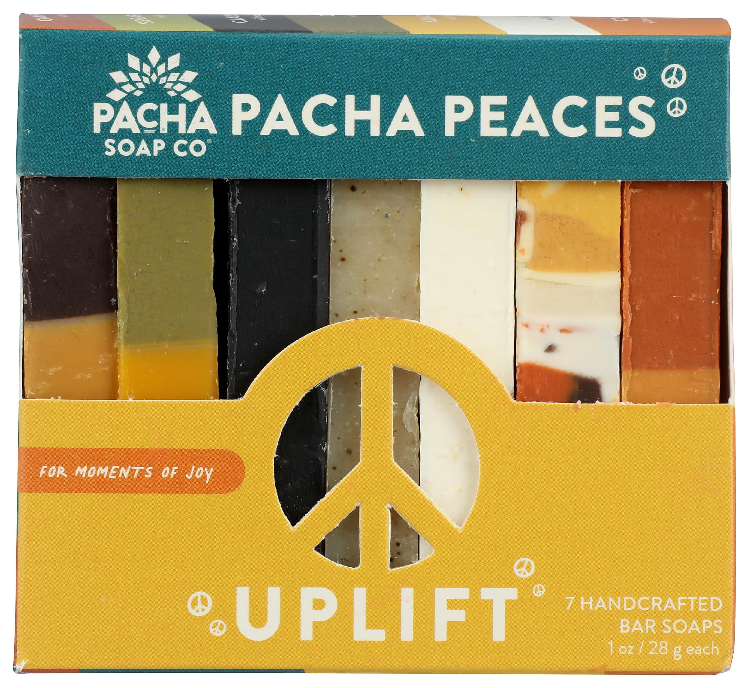 Pacha Soap, Uplift Peaces Bar Soap, 7 Ounce