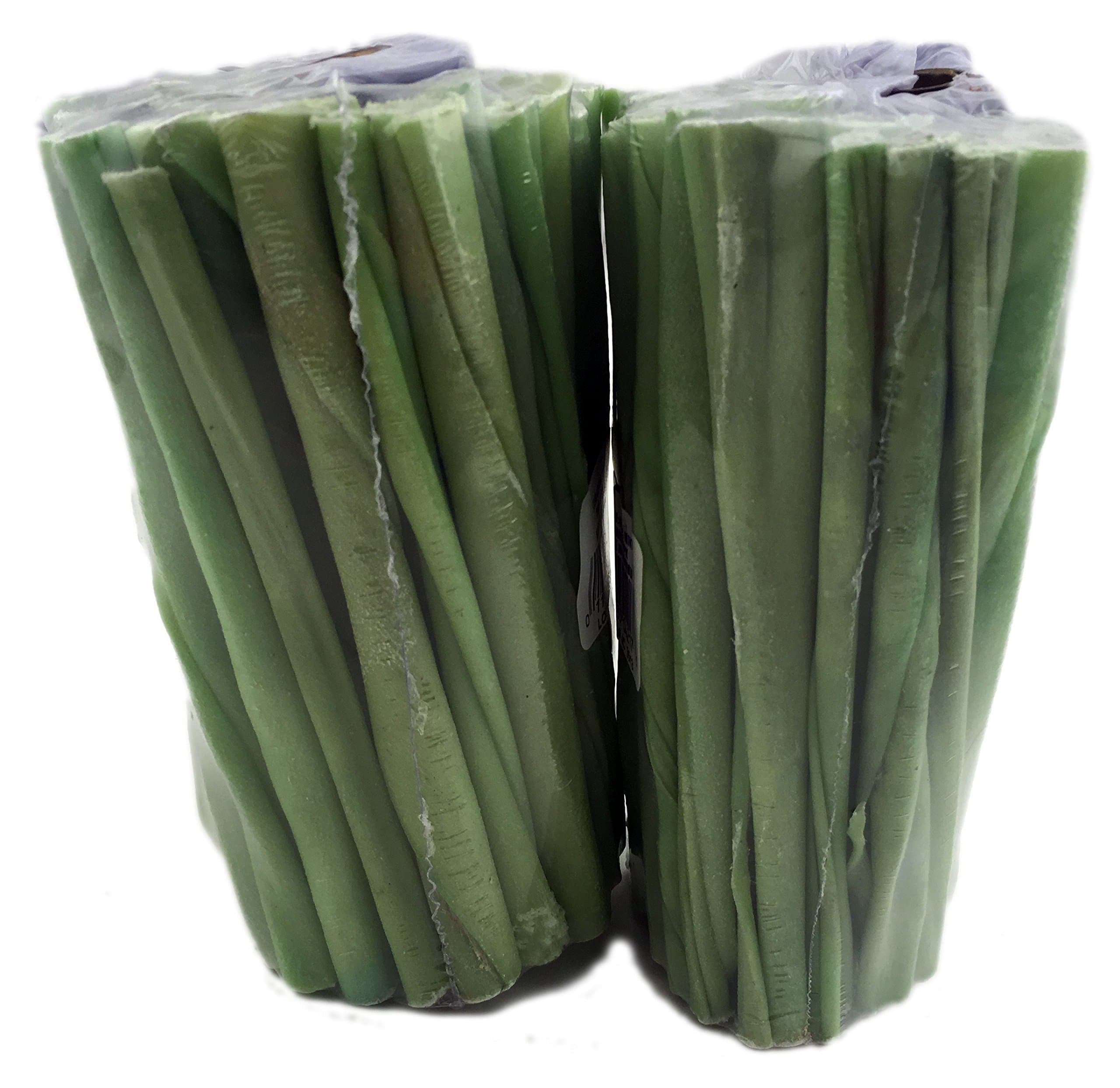 2 pack Beefeaters Mint Rawhide Twist Stick, 5-6 Inch 50PK for Small Dogs 100 Twist Total