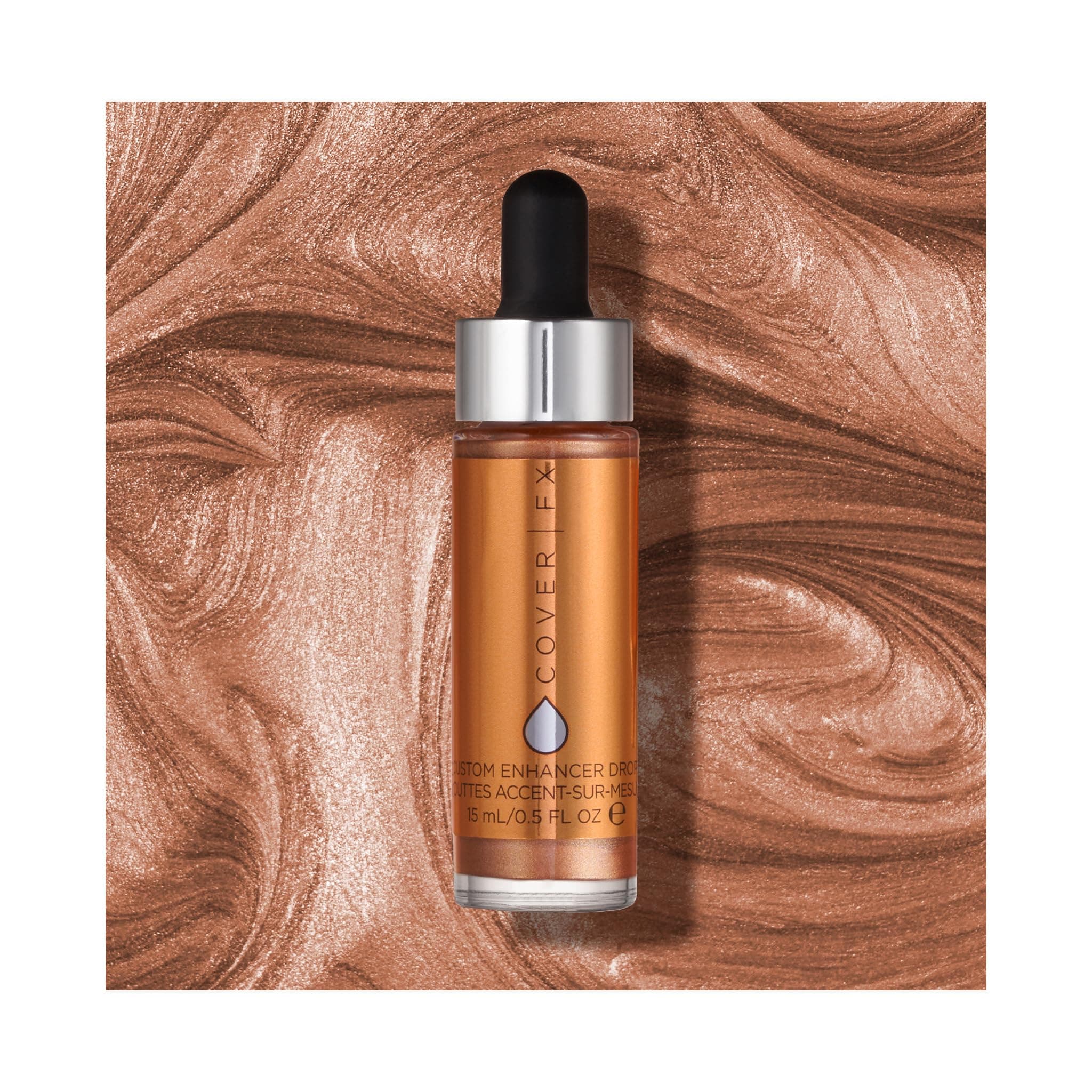 Cover FX Custom Enhancer Drops, Sunkissed, 0.5 Oz.