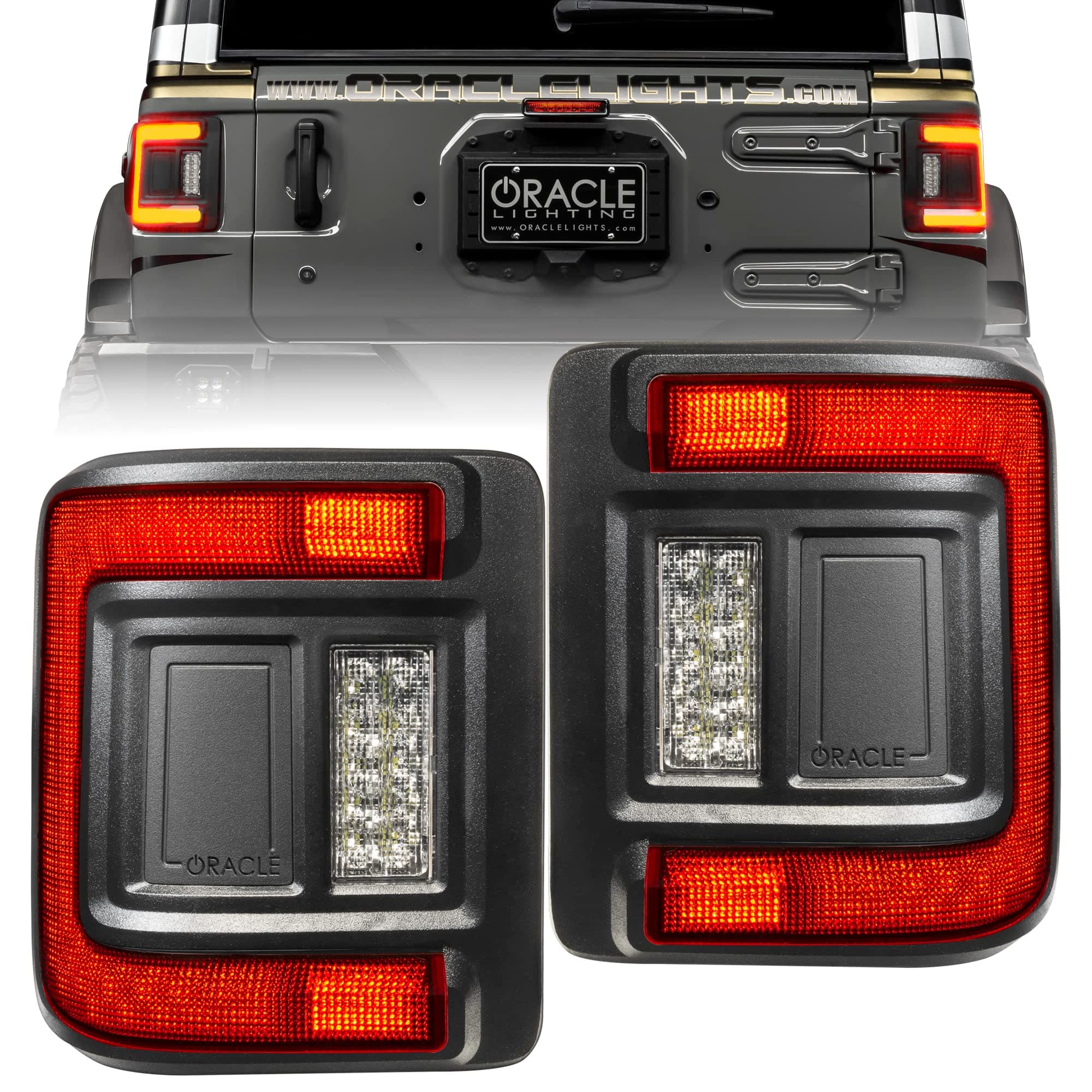 ORACLE LIGHTING Flush Mount LED Tail Lights for Jeep Wrangler JL (Tinted Lense)