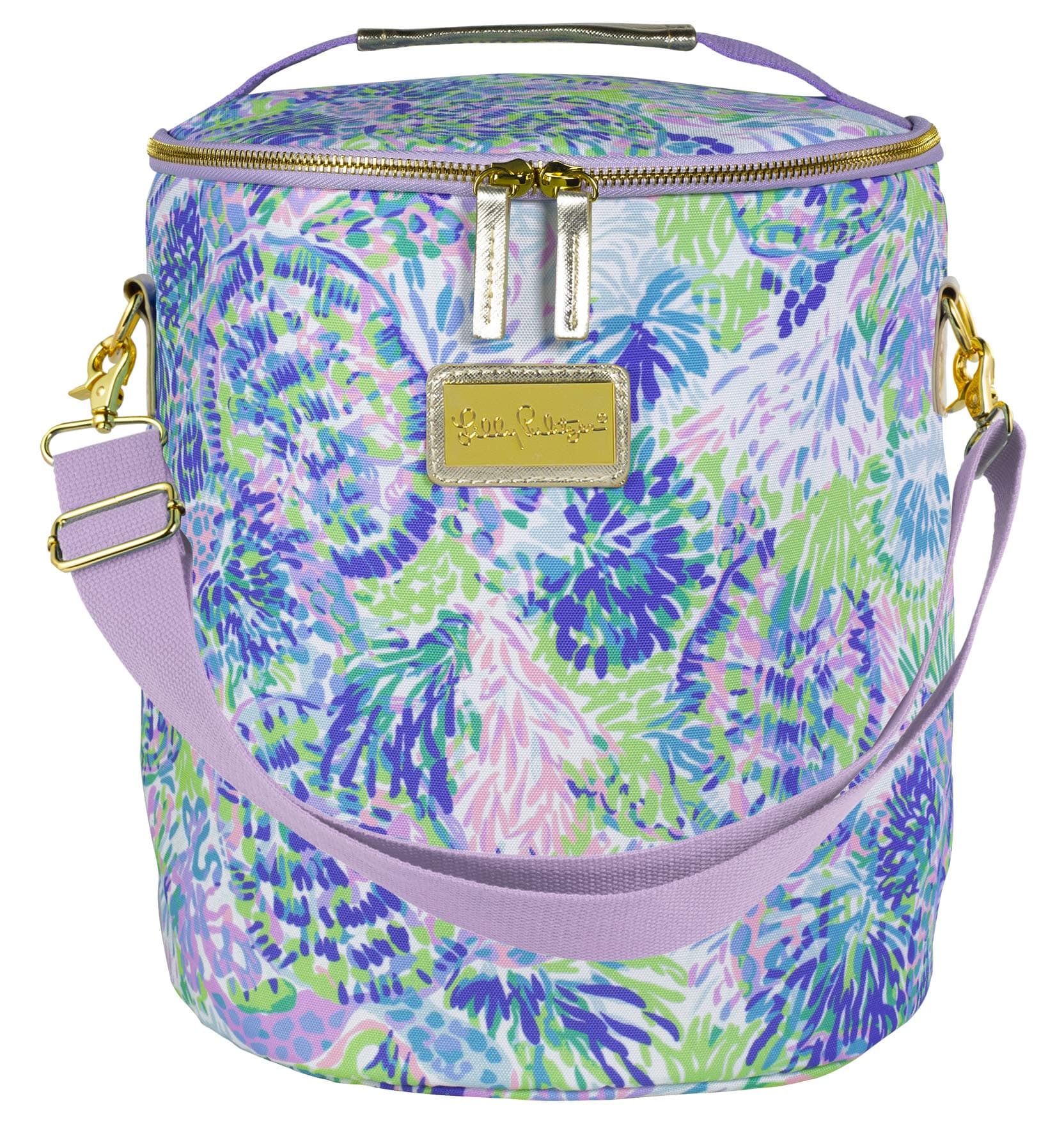 Lilly PulitzerInsulated Soft Beach Cooler with Adjustable/Removable Strap and Double Zipper Close