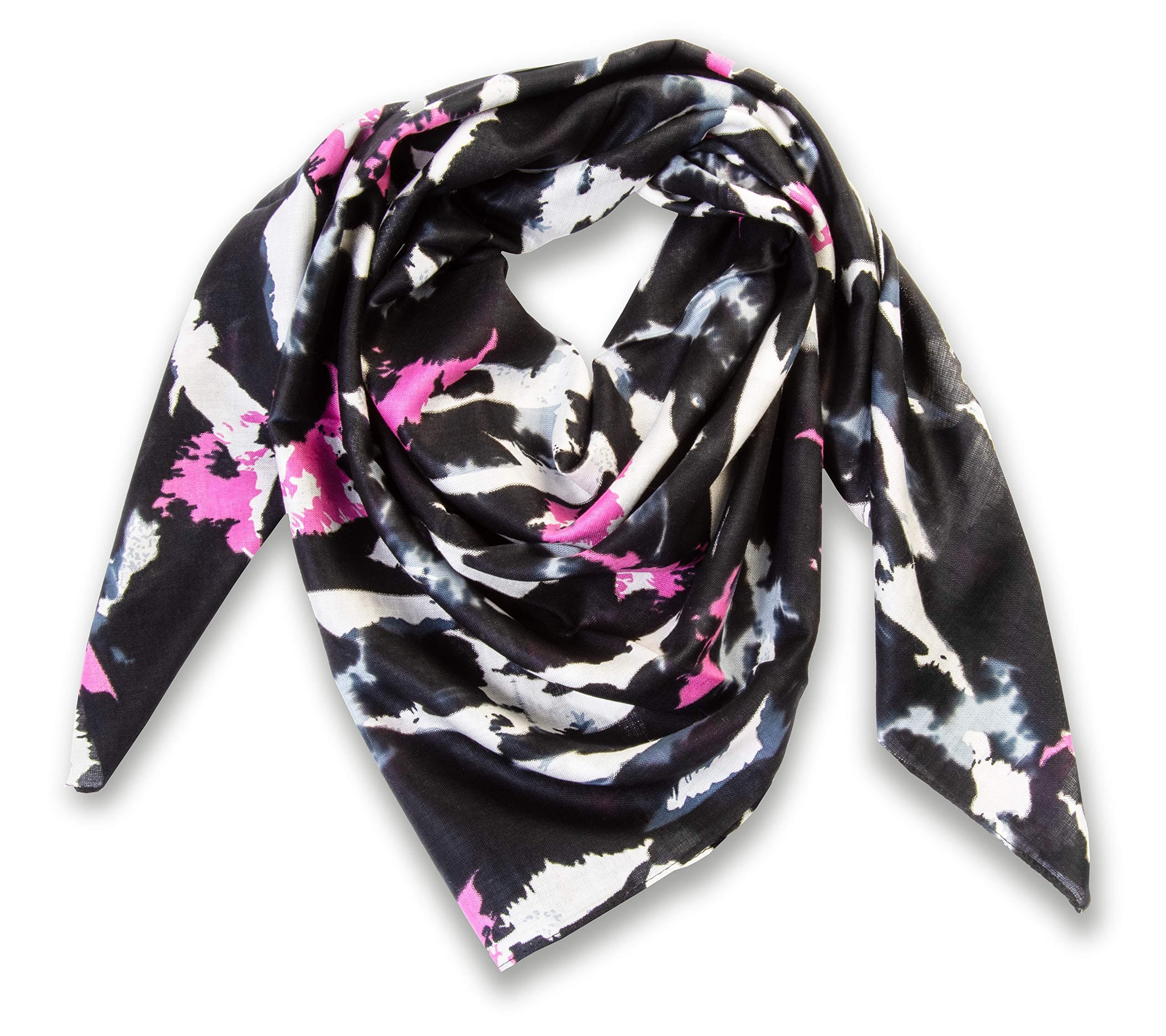 Atara Large Head Wrap Scarf -Soft Lightweight Easy Tie Square Chemo Scarves