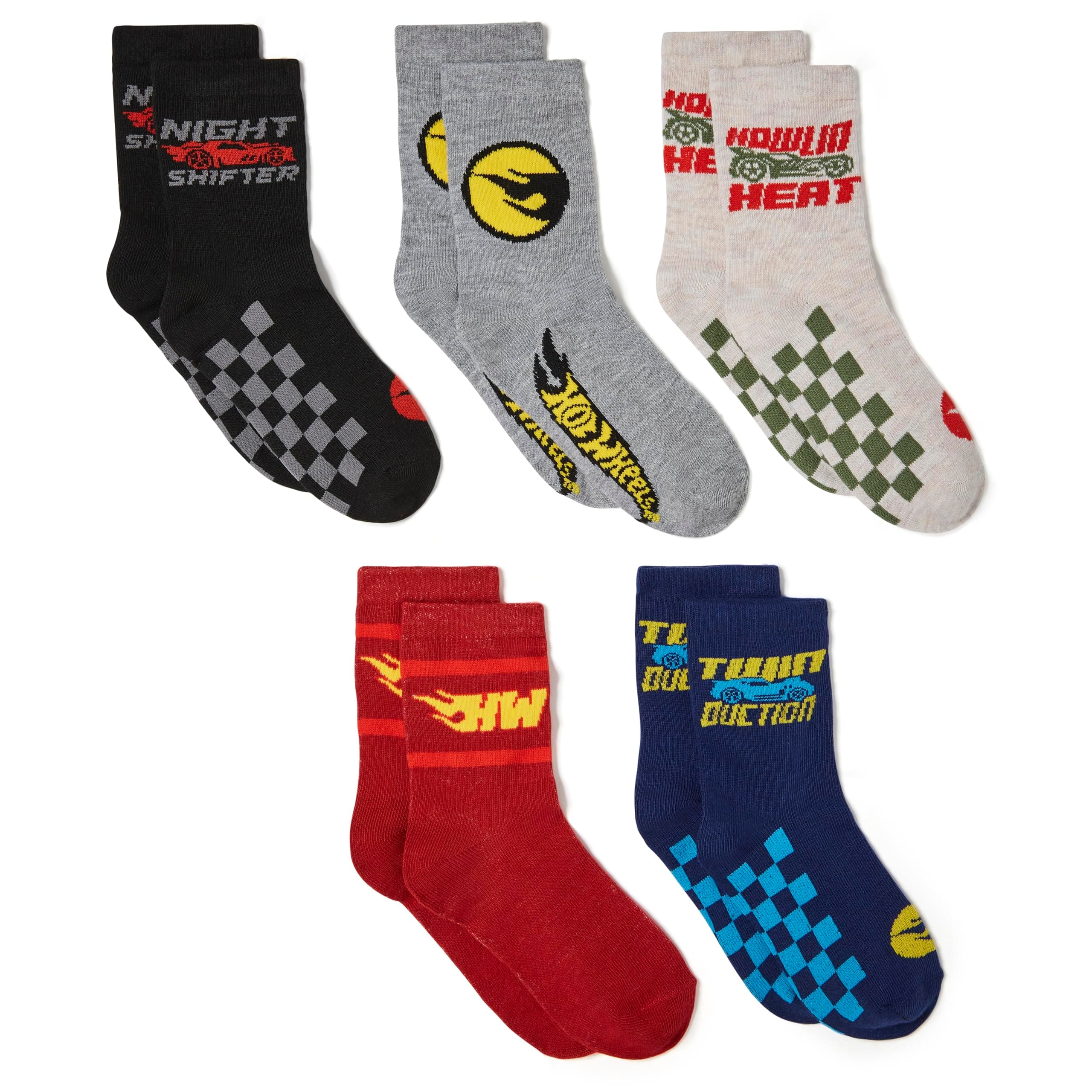 Boys' Race Car 5 Pack Crew Socks