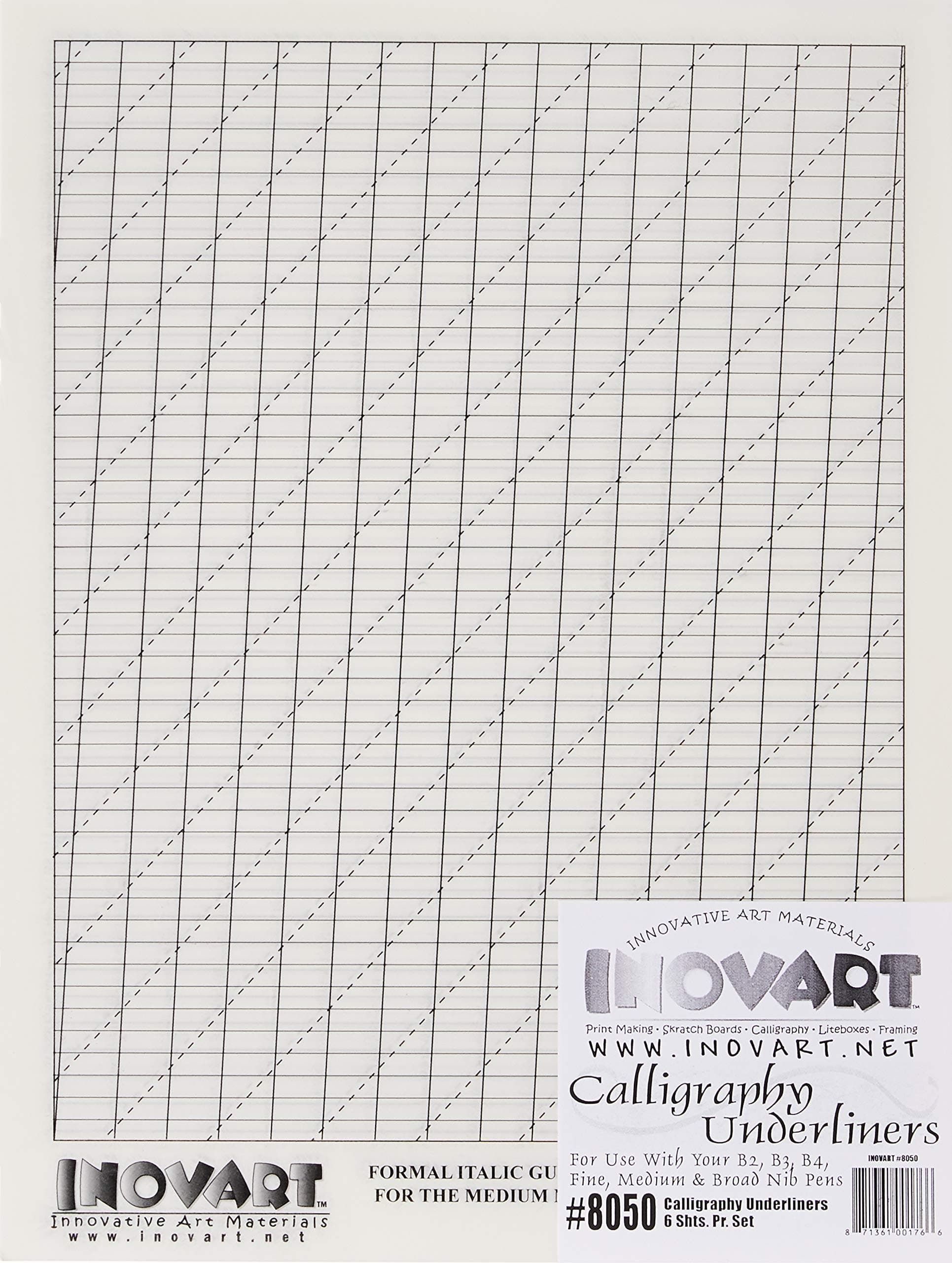 INOVARTUnderliners, Paper, 6-Sheets Per Package, 9"x12"