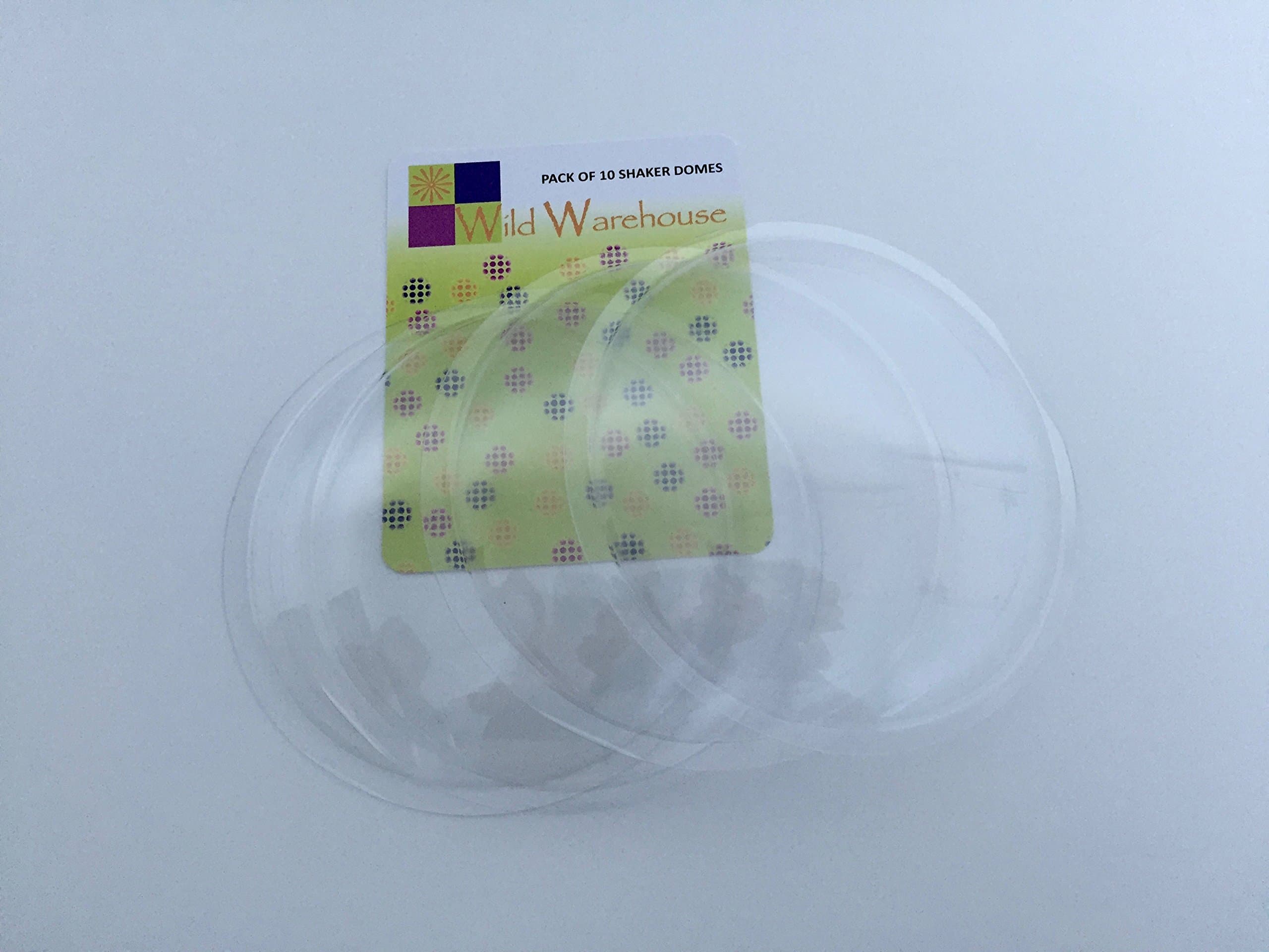 Small Round Deep Transparent Plastic Domes for Shaker Cards