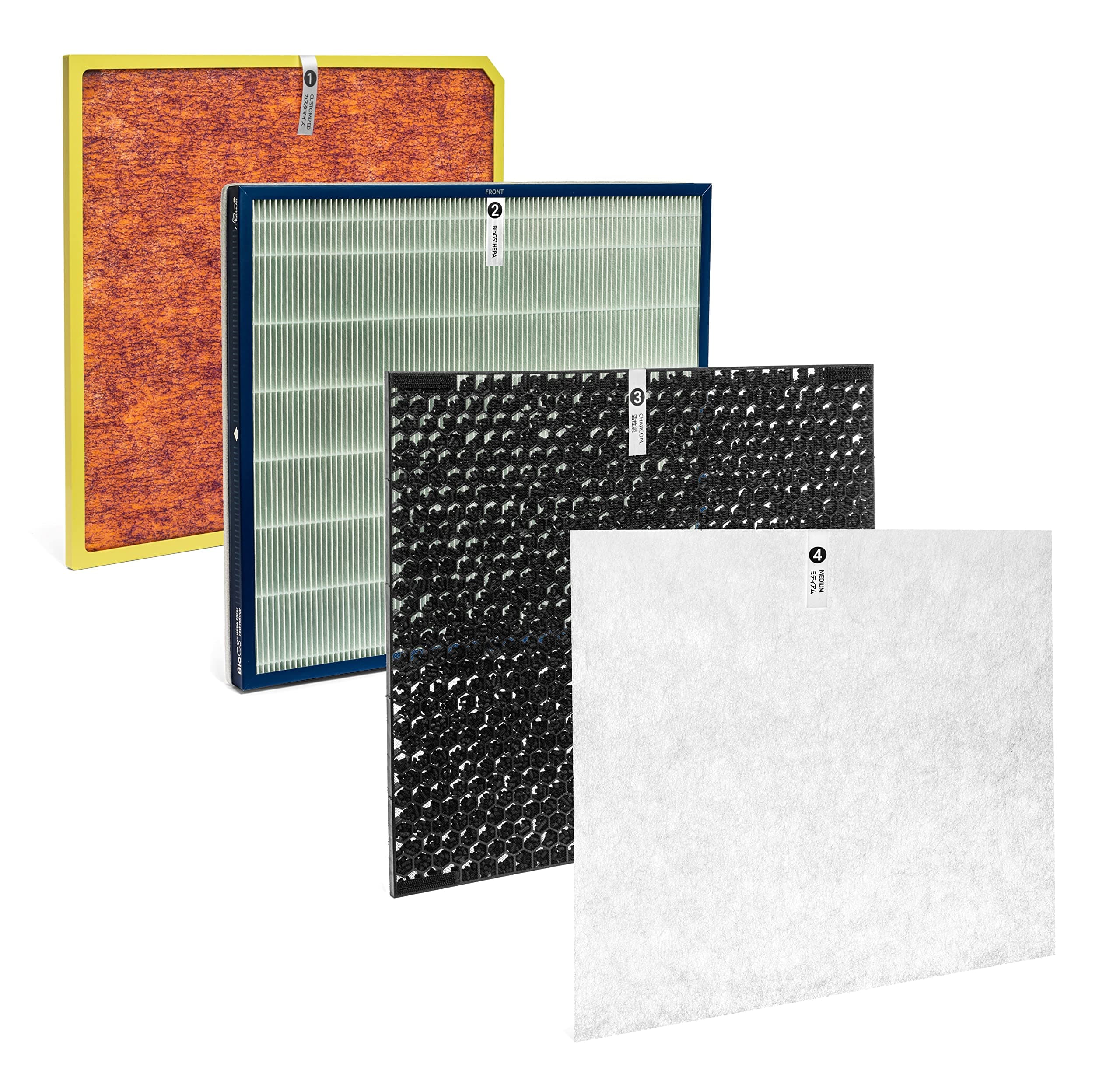 Rabbit Air, A3 Air Purifier Filter Replacement for Model SPA-1000N Filter Kit, Includes Activated Carbon and HEPA Filter Replacement for Home Air Purifier - (Pet Allergy Customized)