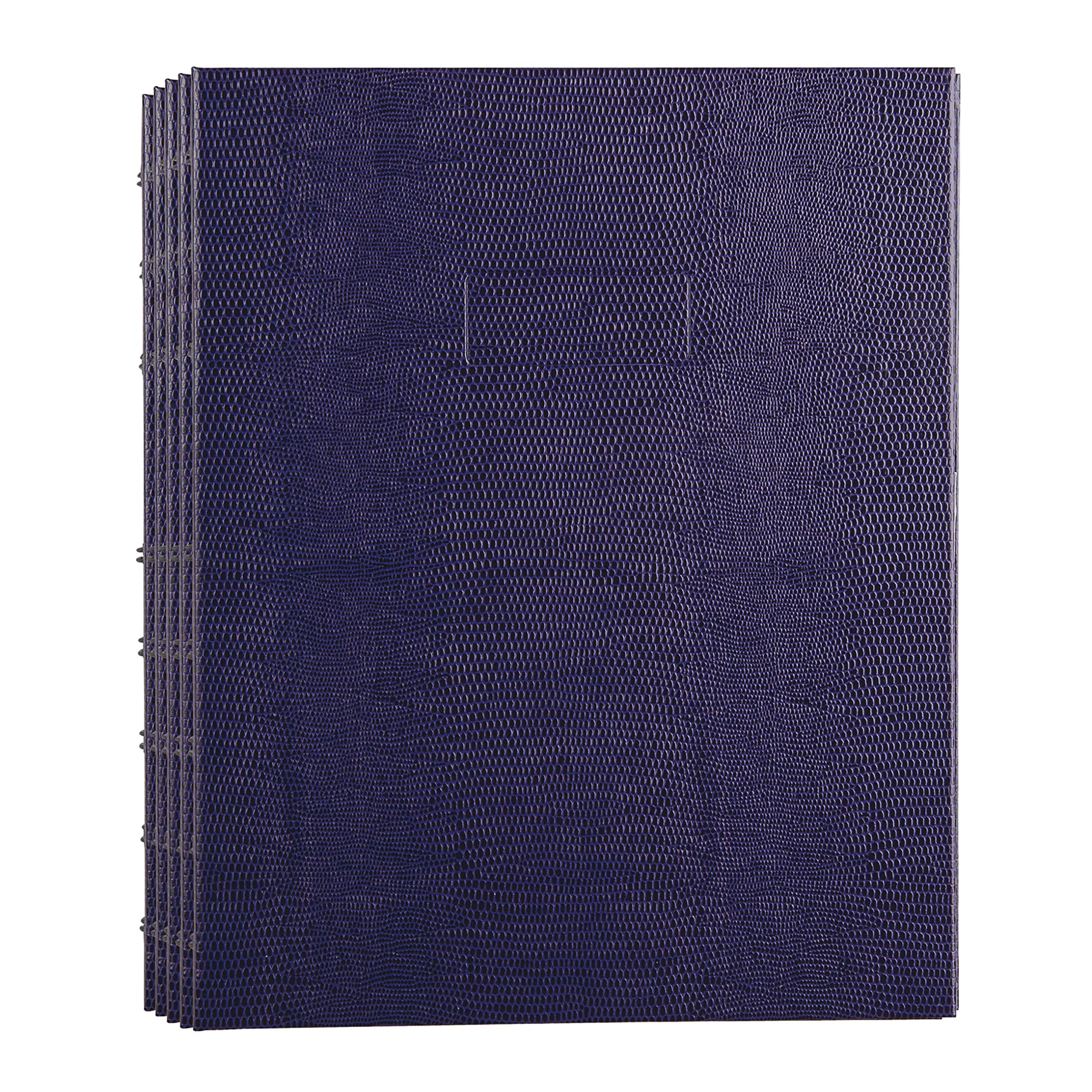 Blueline MiracleBind Notebook, Purple, Lizard-Like, Hard Cover, 9.25" x 7.25", 150 Pages (AF9150.86) - (Pack of 5)