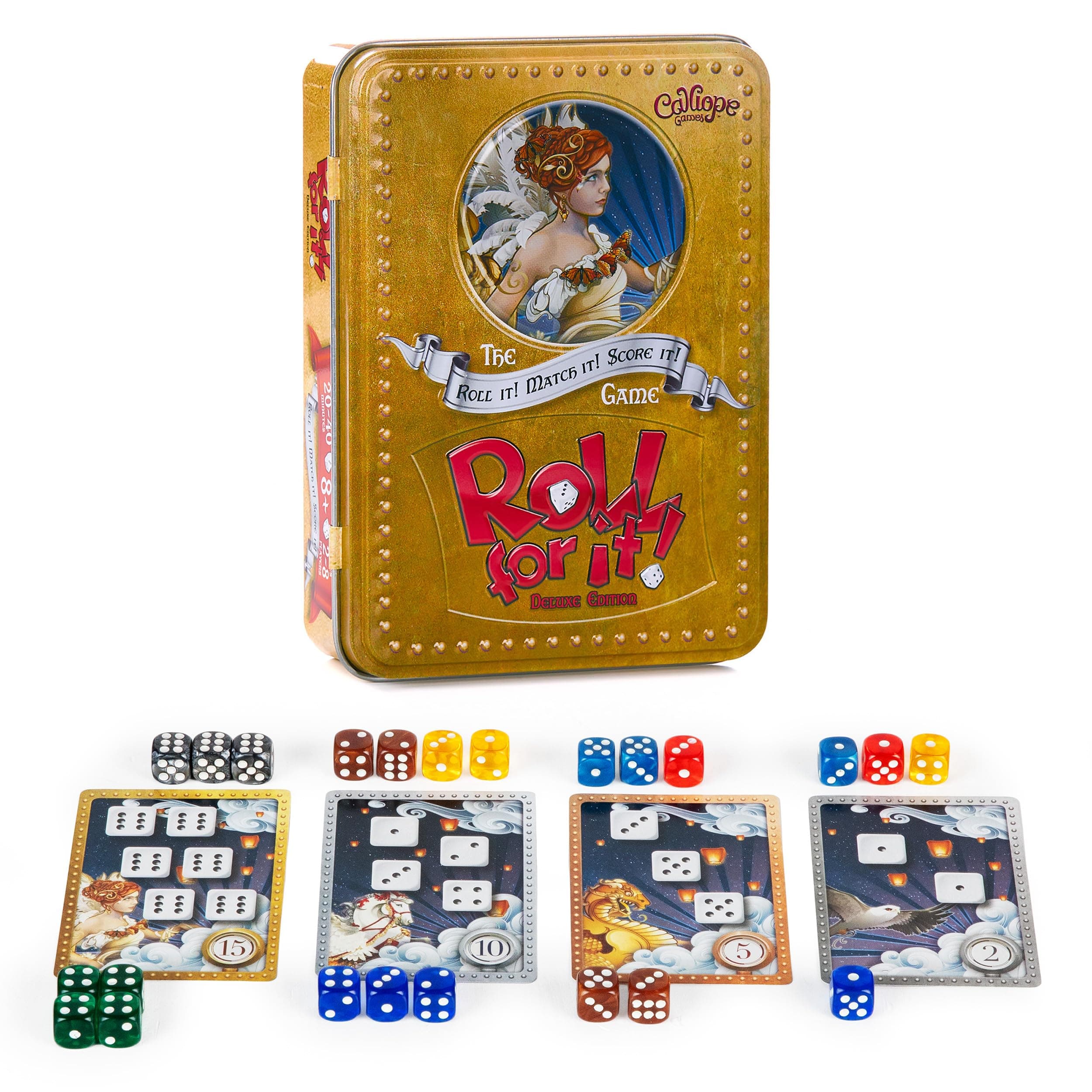 Calliope Roll for It! Deluxe Edition – Fast Dice Rolling Game of Luck & Strat...