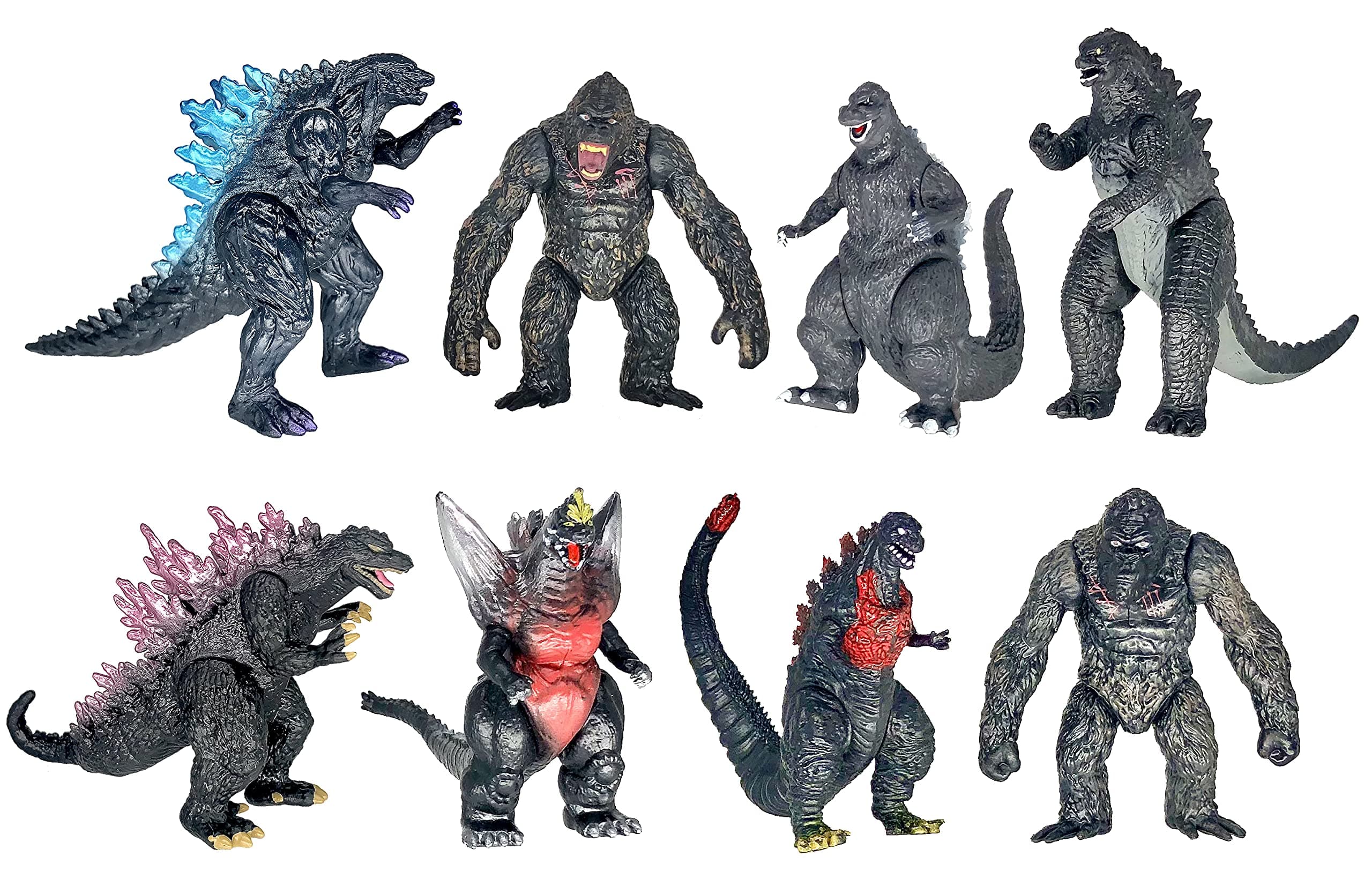 Set of 8 Classic Godzilla Figures
