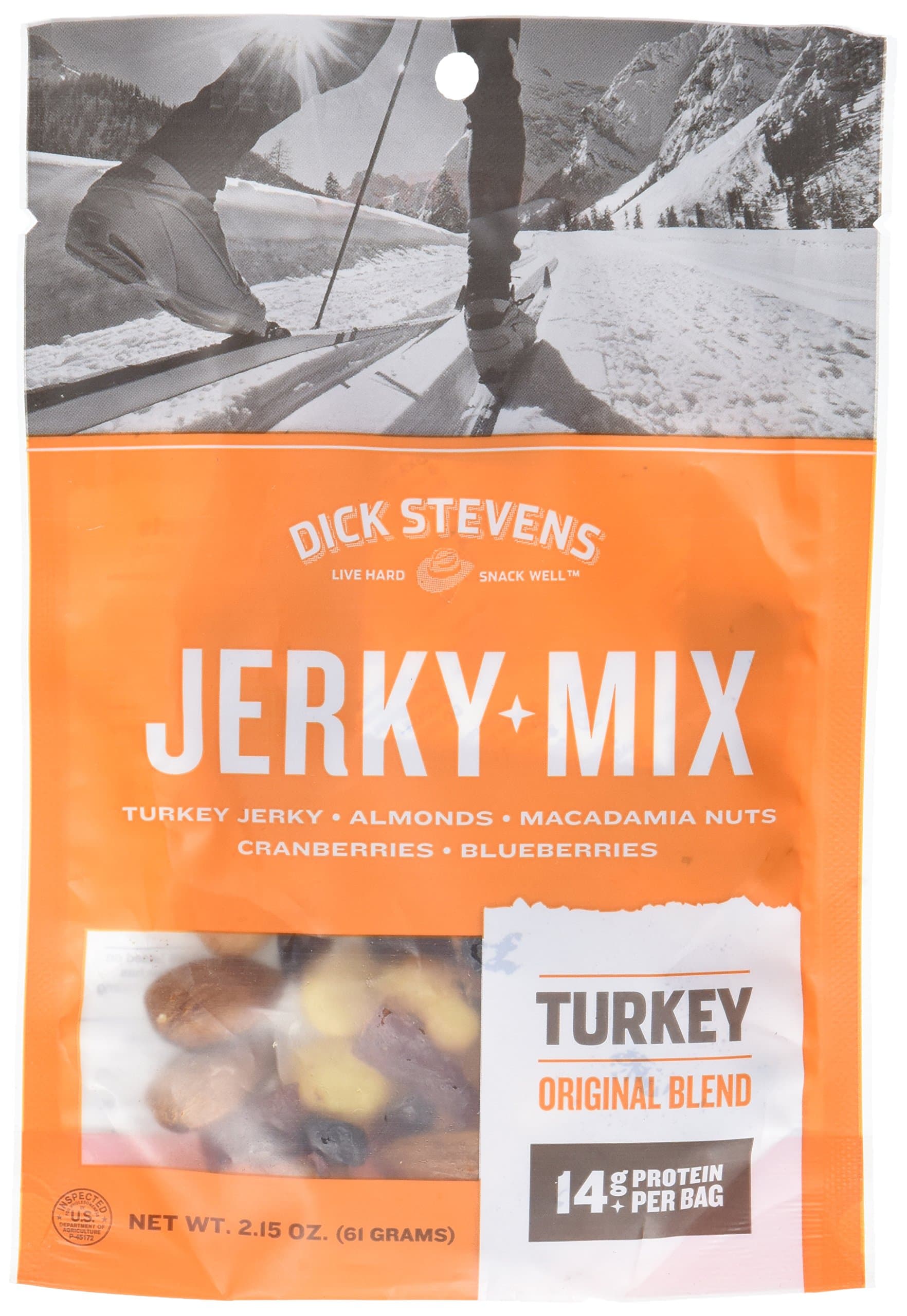 Dick Stevens Jerky Turkey Mix, Original, 2.15 Ounce