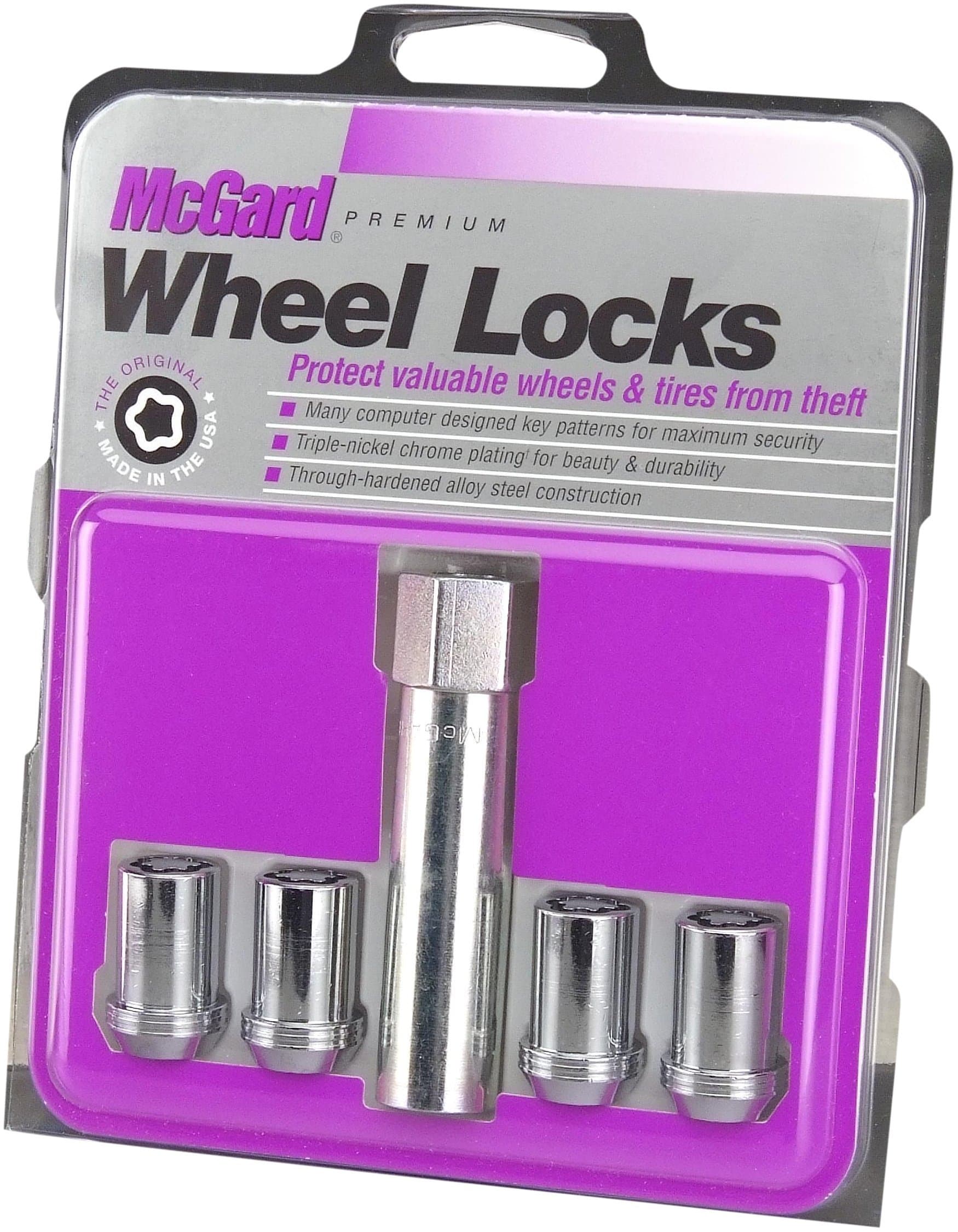 McGard 25257 Wheel Set, Chrome, 4 Locks / 1 Key