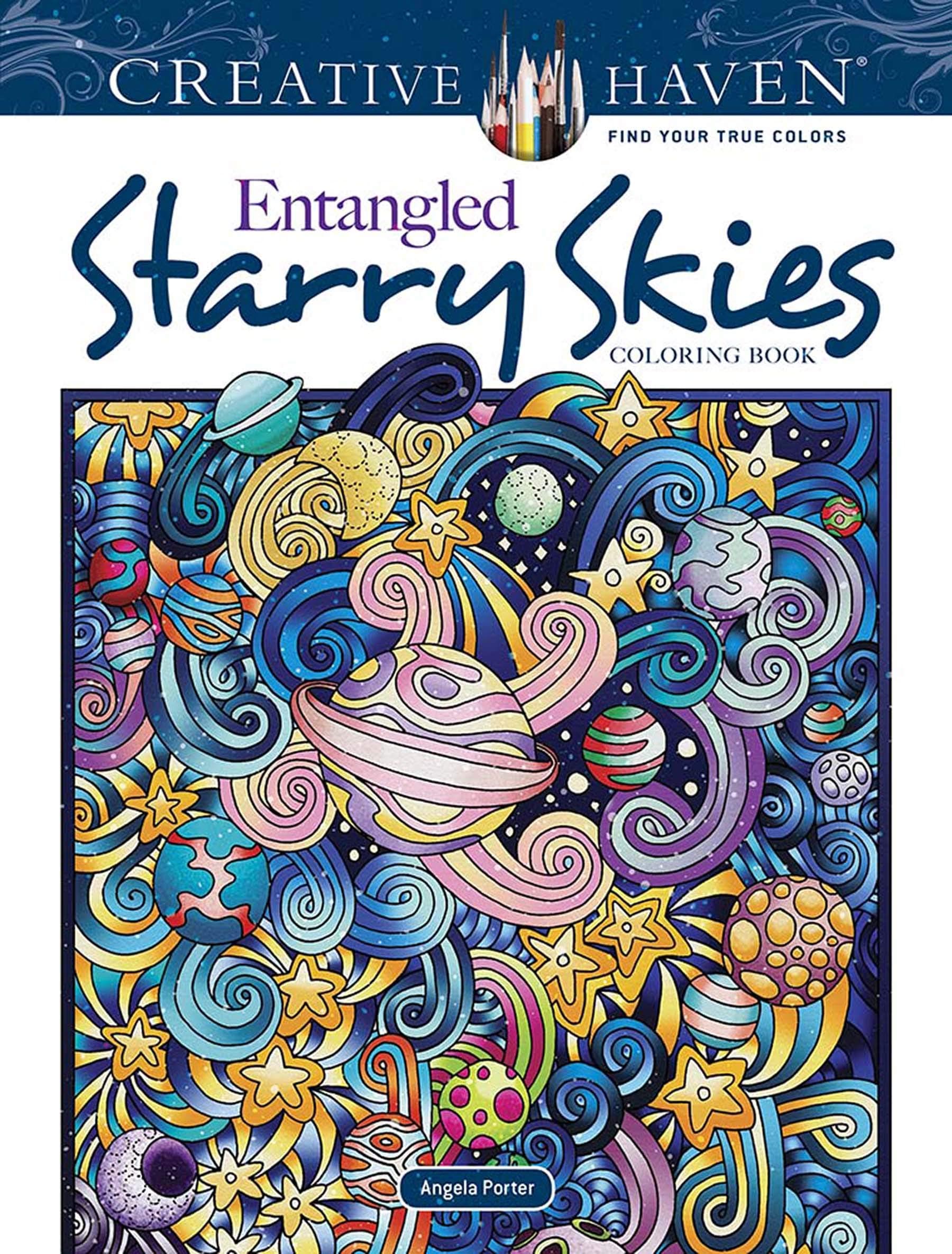 Dover Creative Haven Entangled Starry Skies Coloring Book