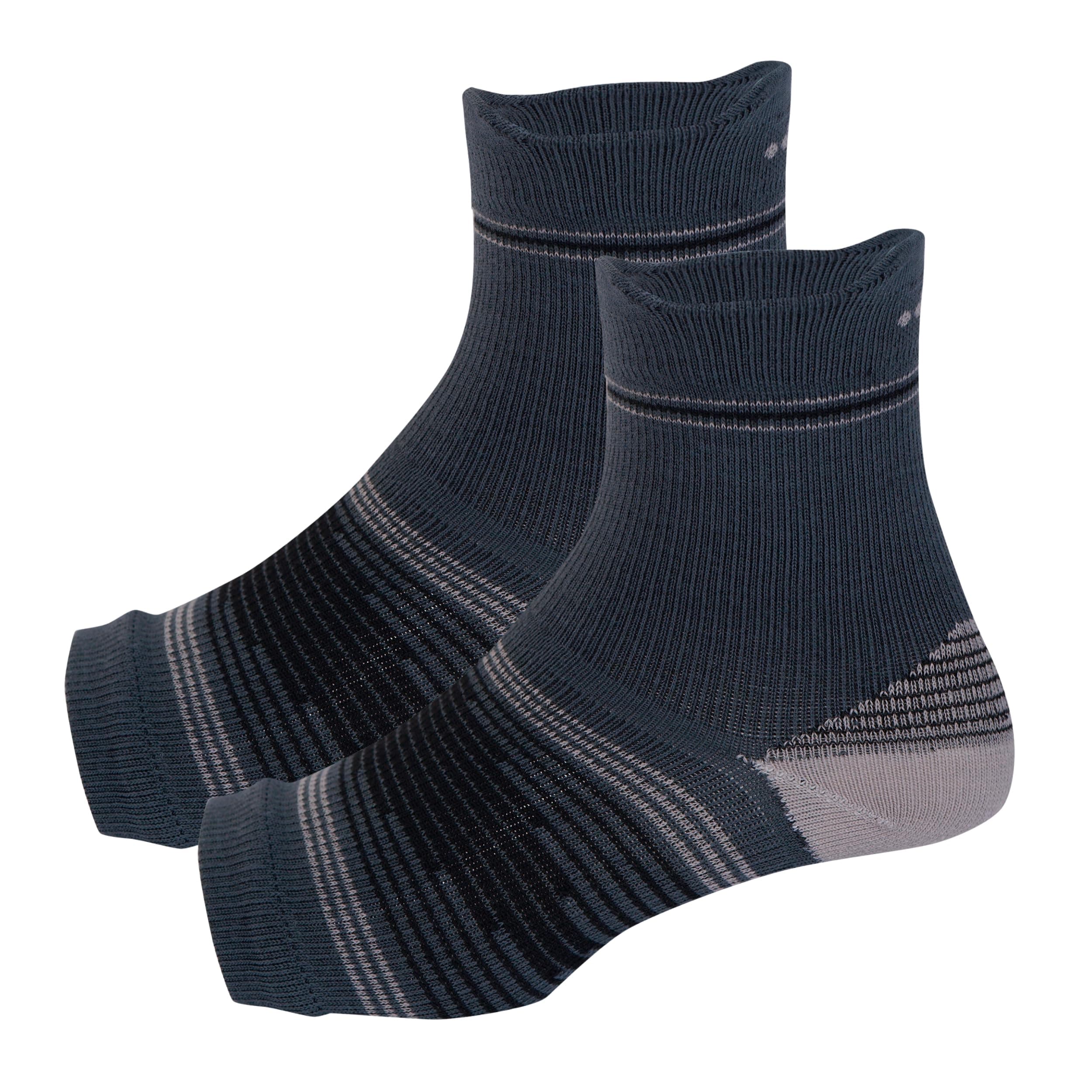 - Open Toe Bamboo Compression Socks | Women & Men | Nano Compression Socks for Neuropathy | Grey | Plantar Fasciitis Relief | Arch Support | Ankle & Foot Swelling | Heel Pain | Injury Recover |