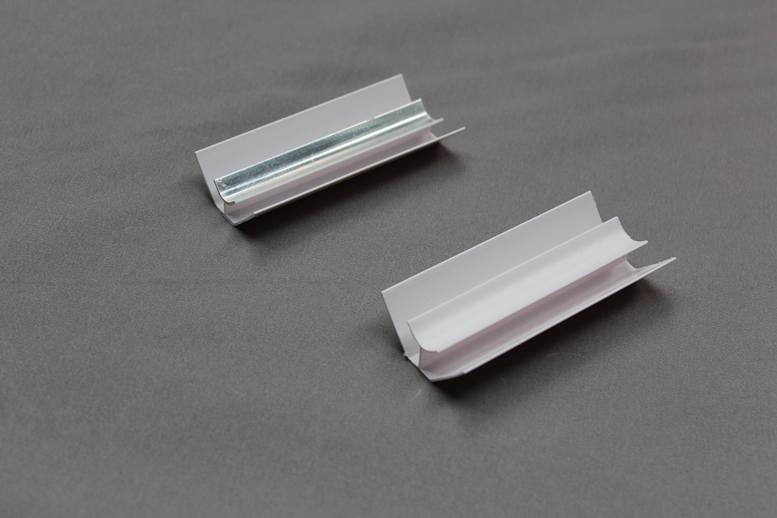 The Cladding Store White, Black, Chrome Silver Internal Corner Trim 2.6m for PVC Cladding Shower Panels in Kitchen Bathroom Ceiling or Wet Wall 8mm (White)