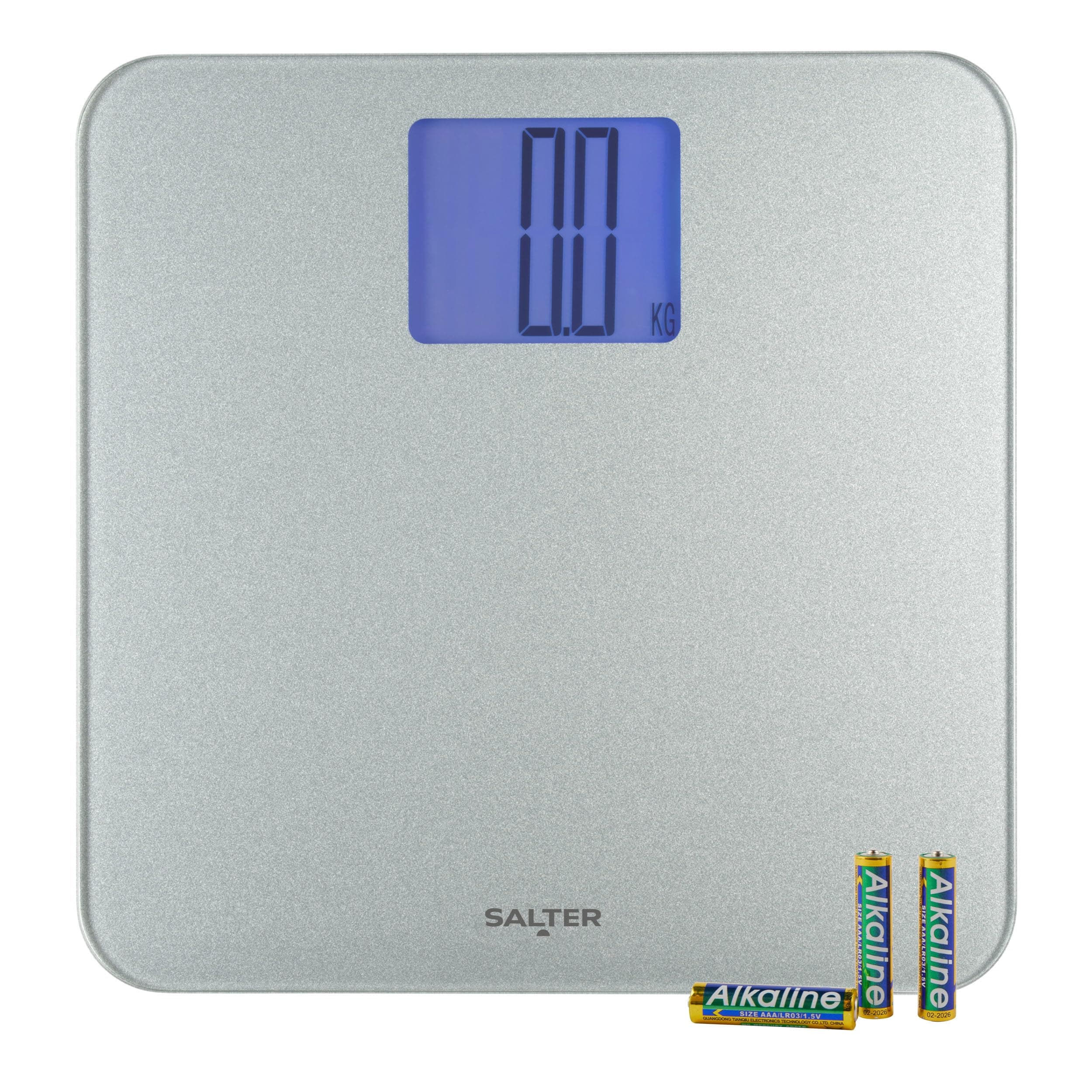 Max Digital Bathroom Scale – Supersize LCD Display, 250 kg Capacity, Large Platform, Easy Read LCD Display, Carpet Feet & Batteries Included, Kg/lbs, Instant Readings, Weight Measurements