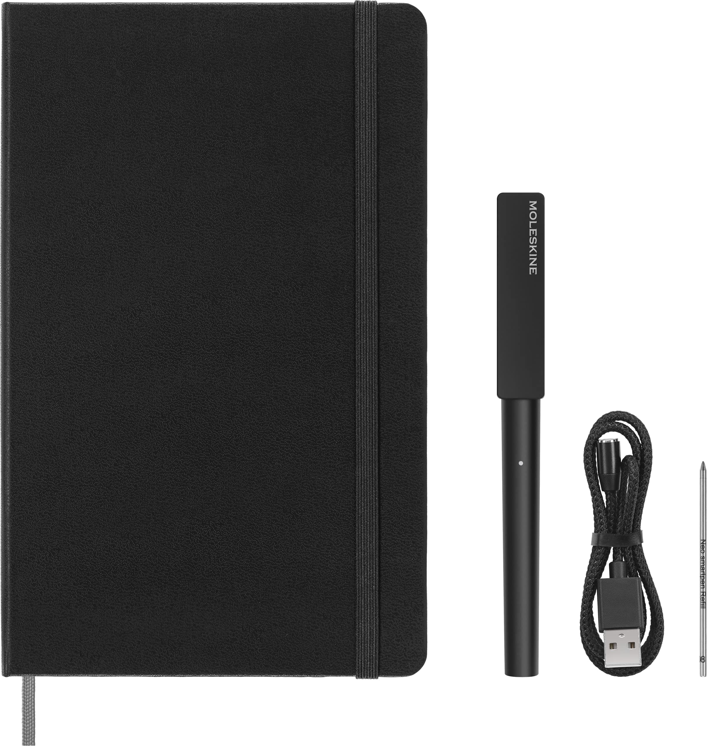 Smart Writing Set Smart Notebook & New Smart Pen (2022) - Store Handwritten Notes Digitally, with Connected Notebook and Moleskine Notes App (Only Compatible with Moleskine Smart Notebooks)