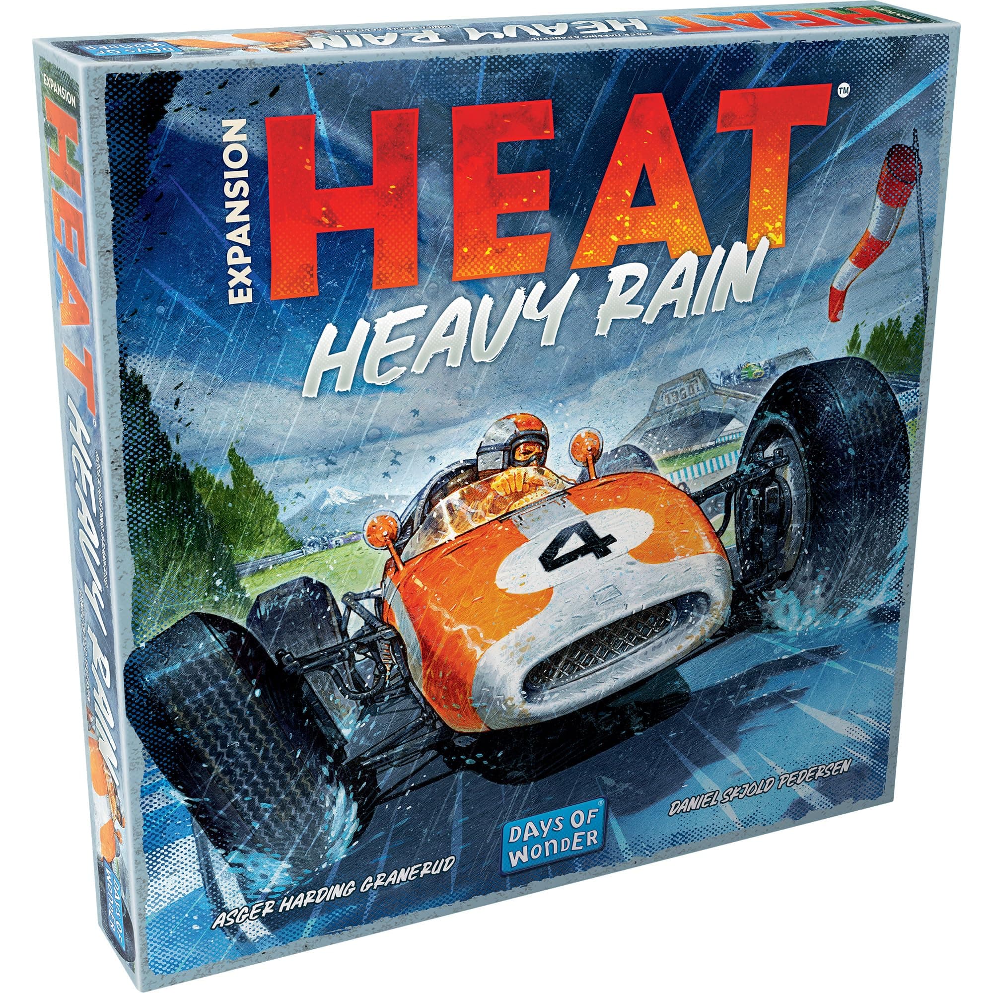 Asmodee Heat: Heavy Rain Board Game Expansion - New Japan & Mexico Tracks, Intense Car Racing Strategy Game, Fun Family Game for Kids & Adults, Ages 10+, 1-7 Players, 60 Min Playtime