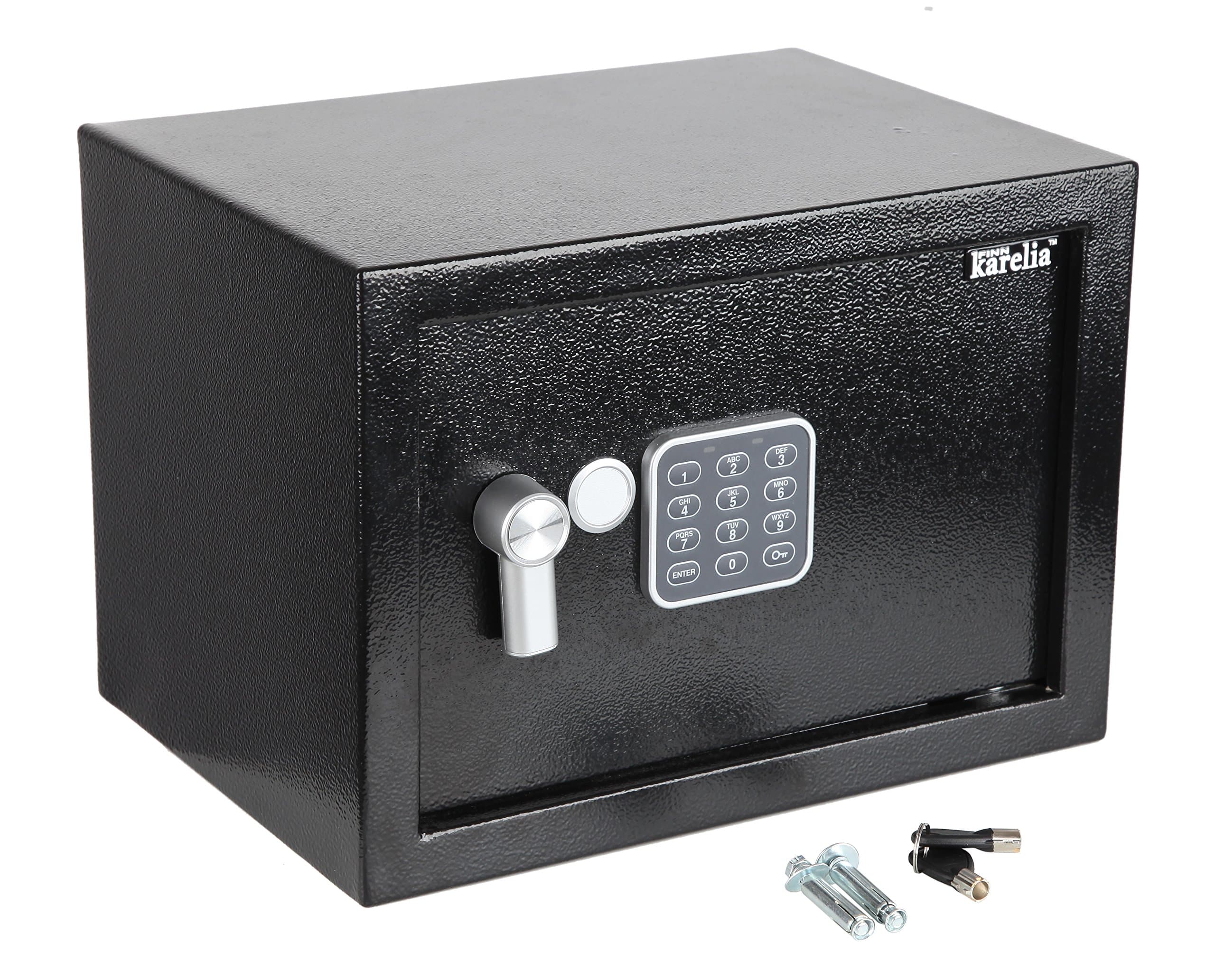 0.5 Cubic Digital Security Box, Safe Box, Security Safe for Jewelry, Gun, Cash, Passport and More, Compact Size 13.8x9.8x9.8 inches, Black (0.17/0.3/0.5 Cubic feet)