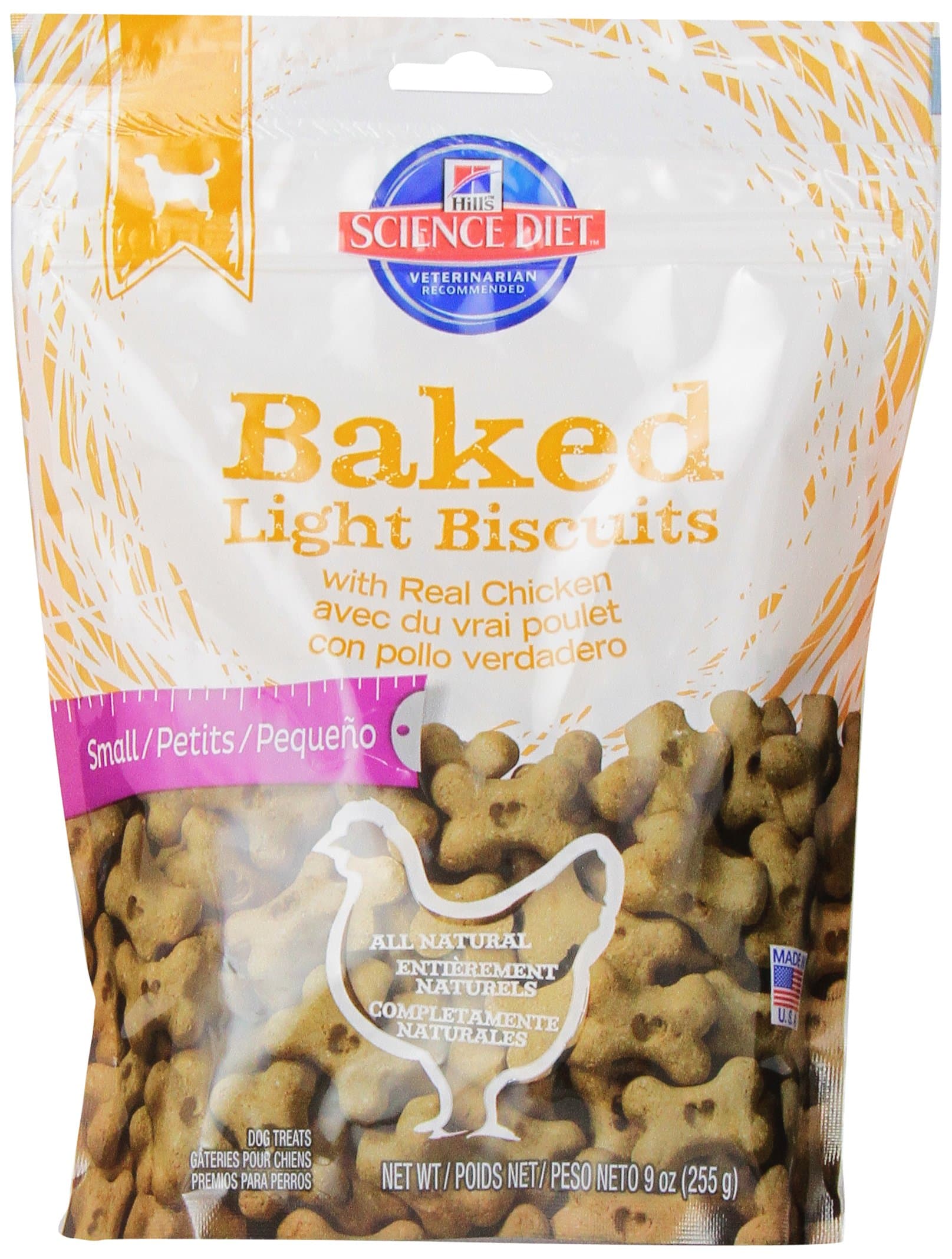 Hill'S Science Diet Baked Light Biscuits With Real Chicken Small Dog Treats, 9-Ounce Pouch