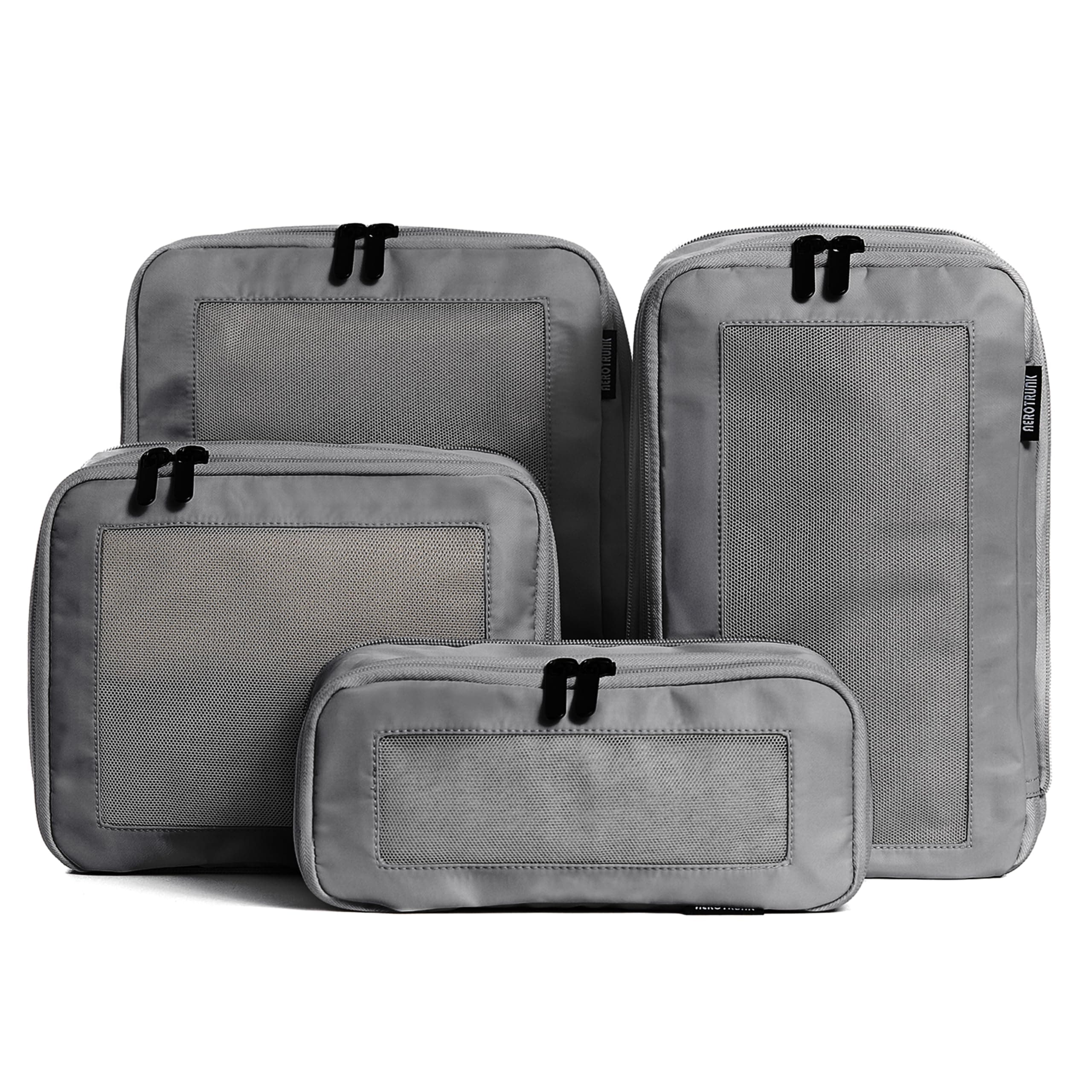 Aerotrunk Compression Packing Cubes - 4 Pack (4-Pack, Grey)