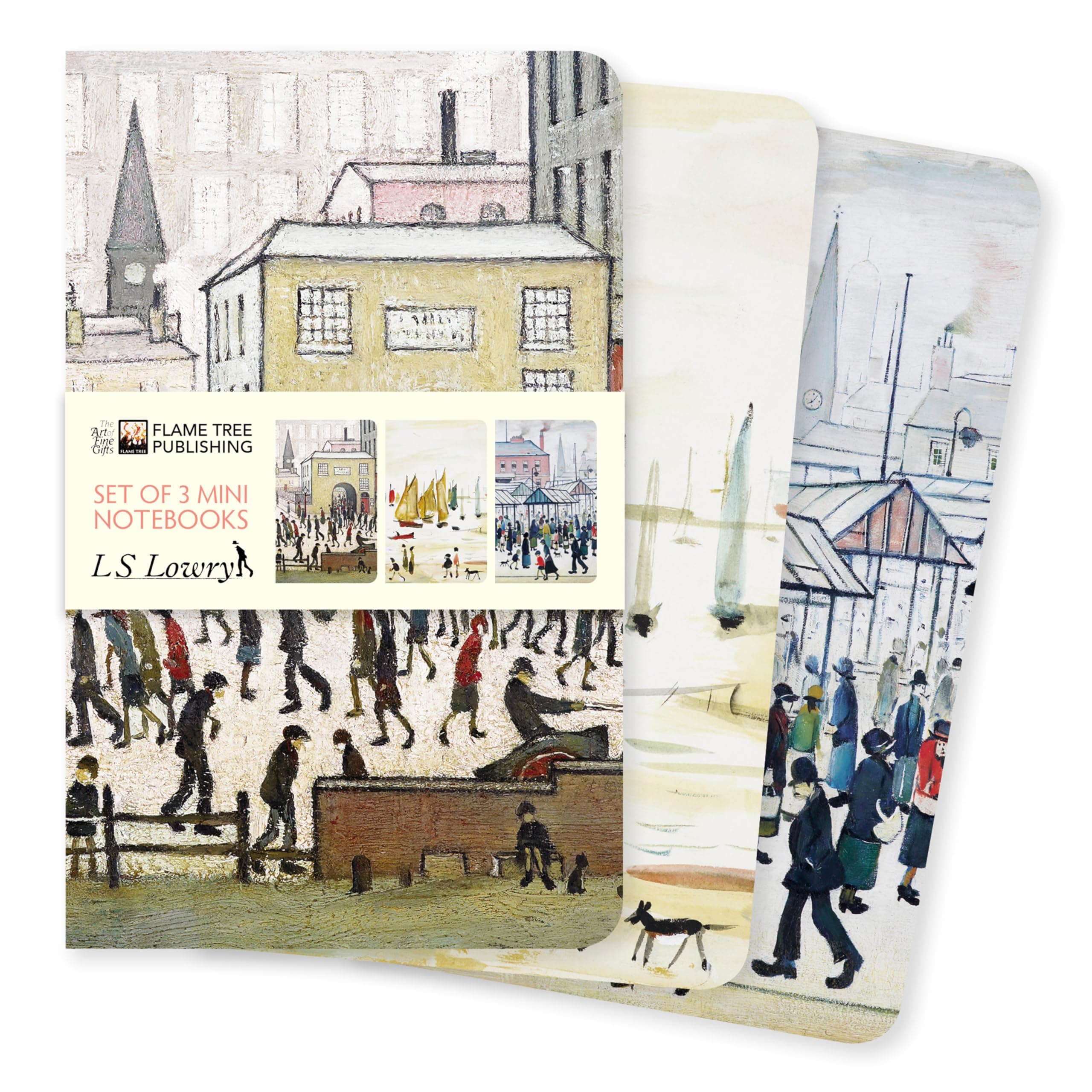 L.S. Lowry Set of 3 Mini Notebooks (Mini Notebook Collections)